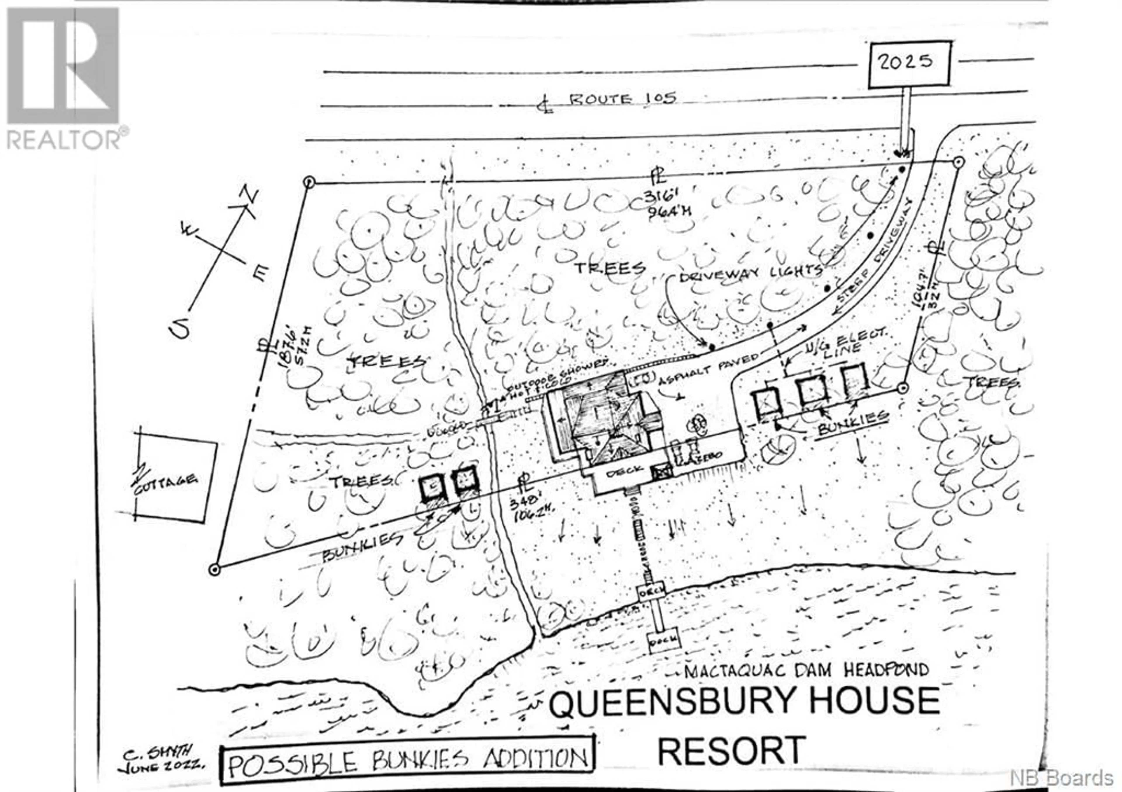 Floor plan for 2025 Route 105, Lower Queensbury New Brunswick E6L2W6