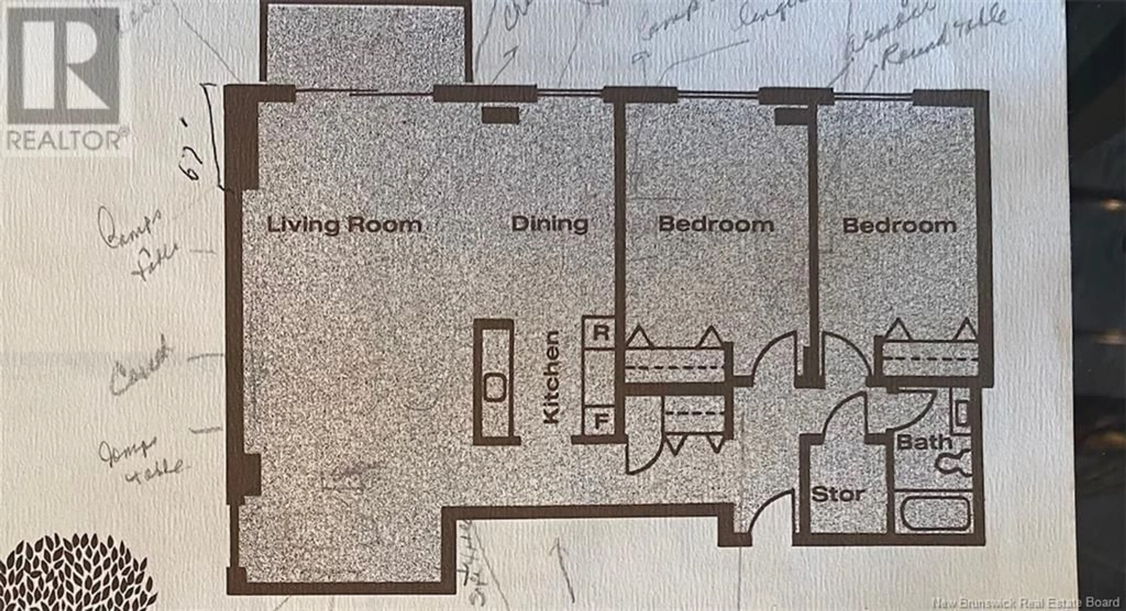 Floor plan for 310 Woodward Avenue Unit# 1402, Saint John New Brunswick E2K2L1