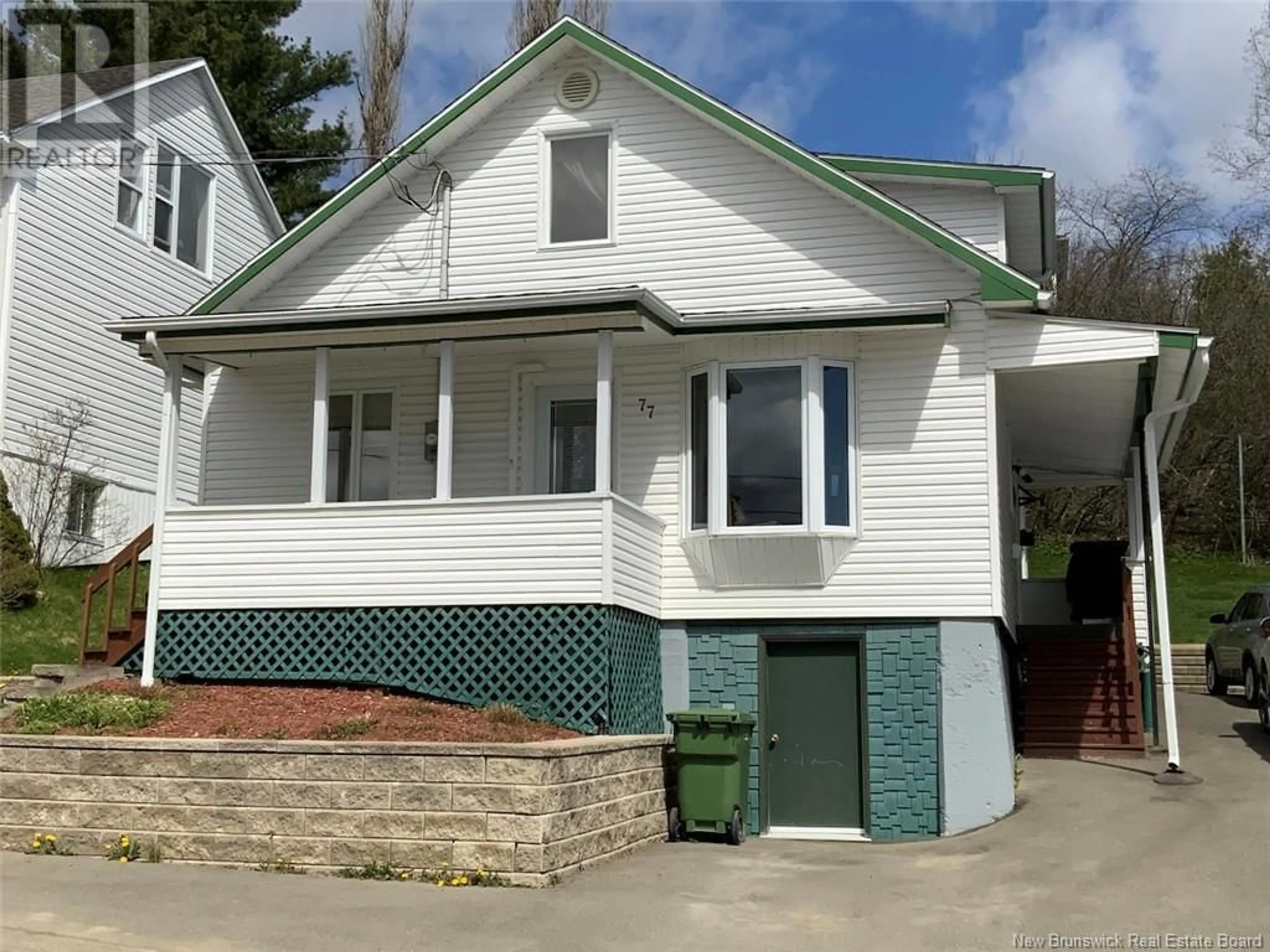 Frontside or backside of a home for 77 Bellevue Street, Edmundston New Brunswick E3V2C9