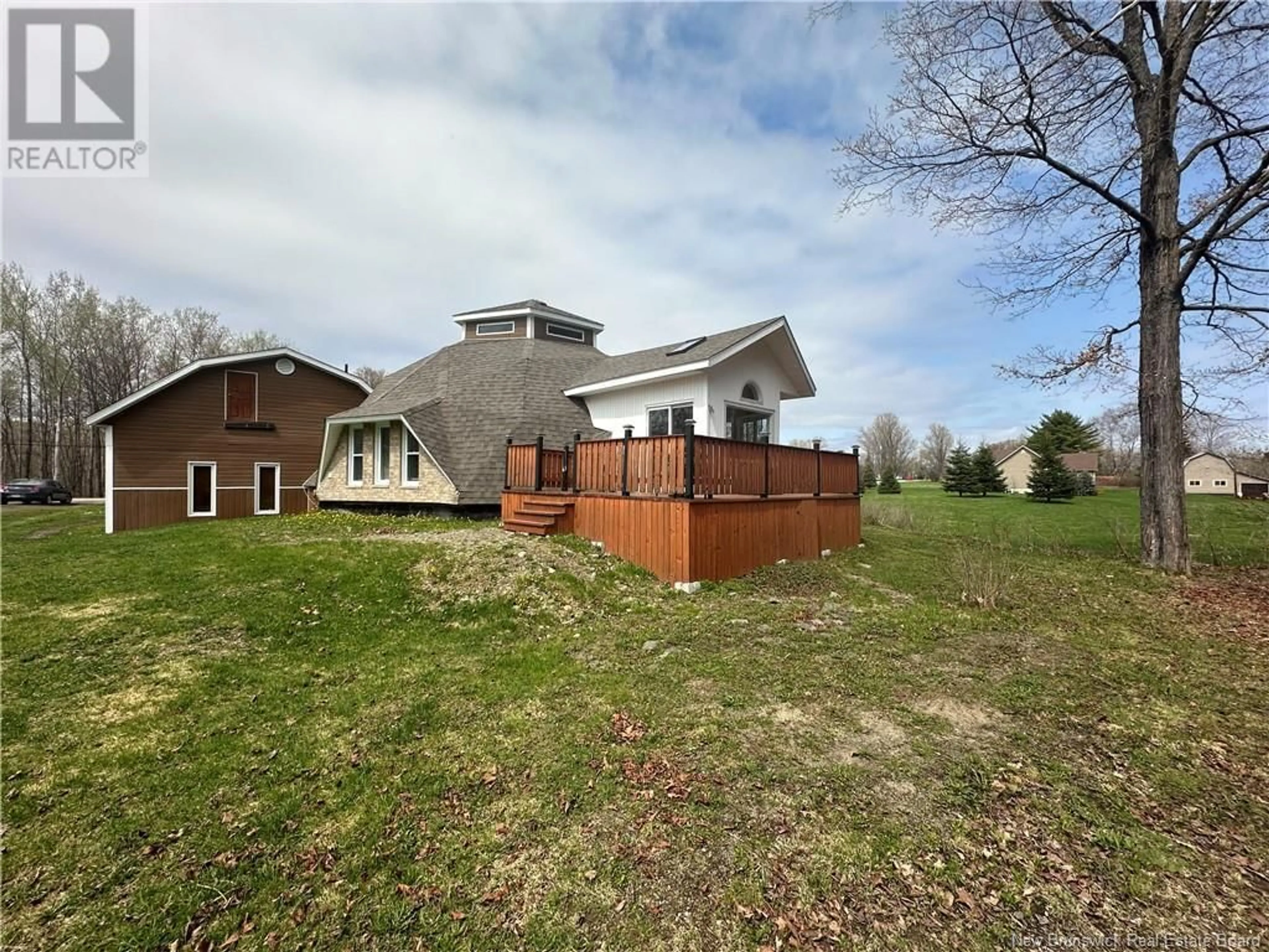 Frontside or backside of a home, the fenced backyard for 236 Alford Drive, Tide Head New Brunswick E3W4W1