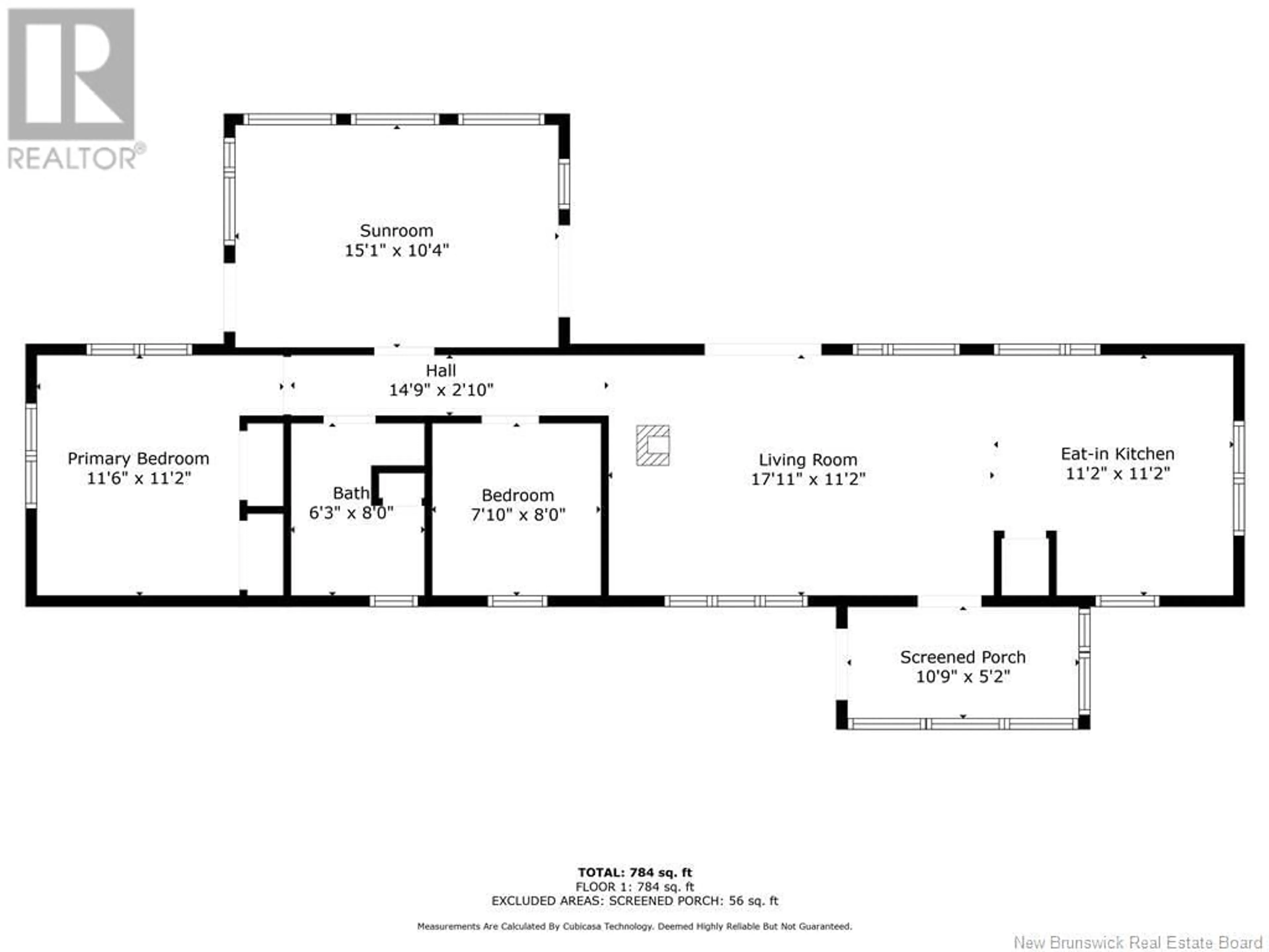 Floor plan for 34 West Point, New Mills New Brunswick E8G1E9