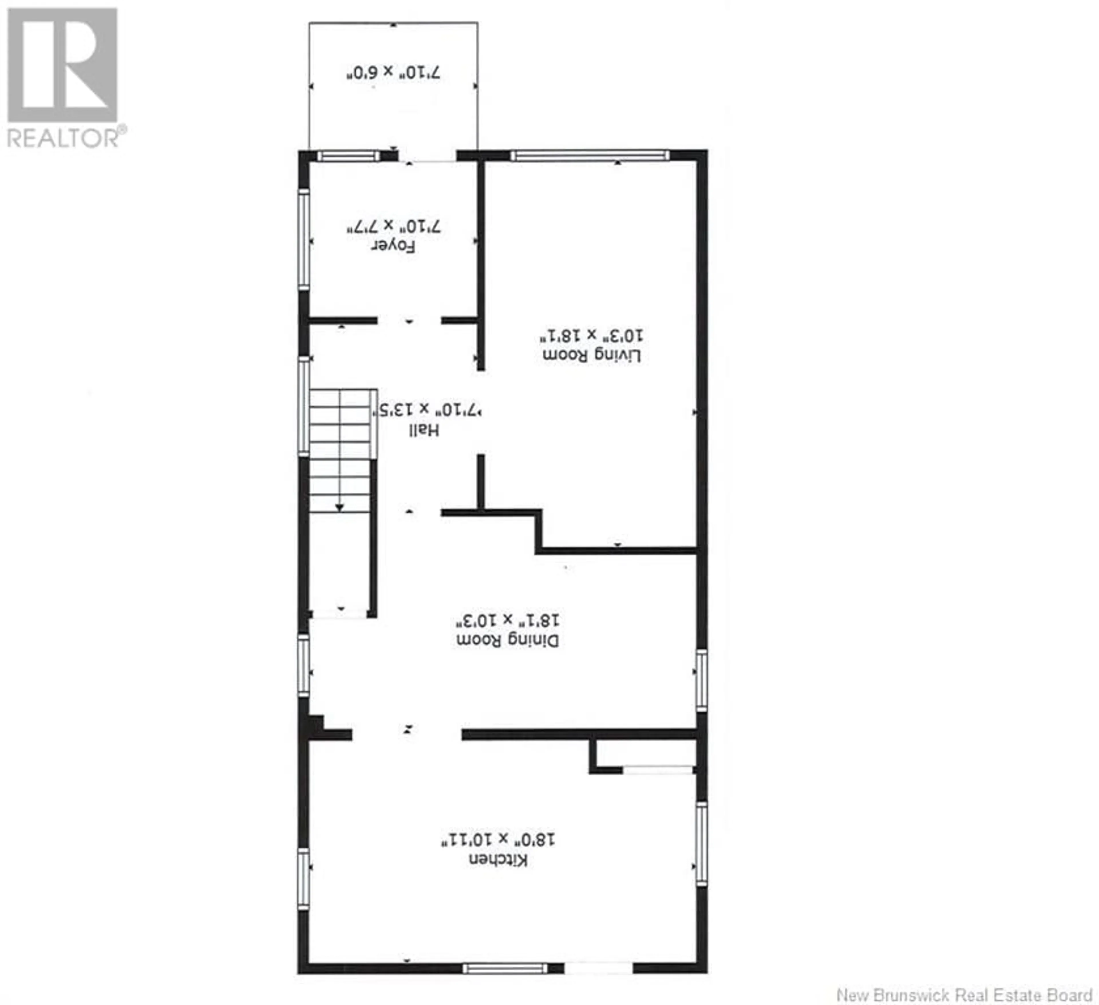 Floor plan for 275 Victoria Street, Dalhousie New Brunswick E8C2T7