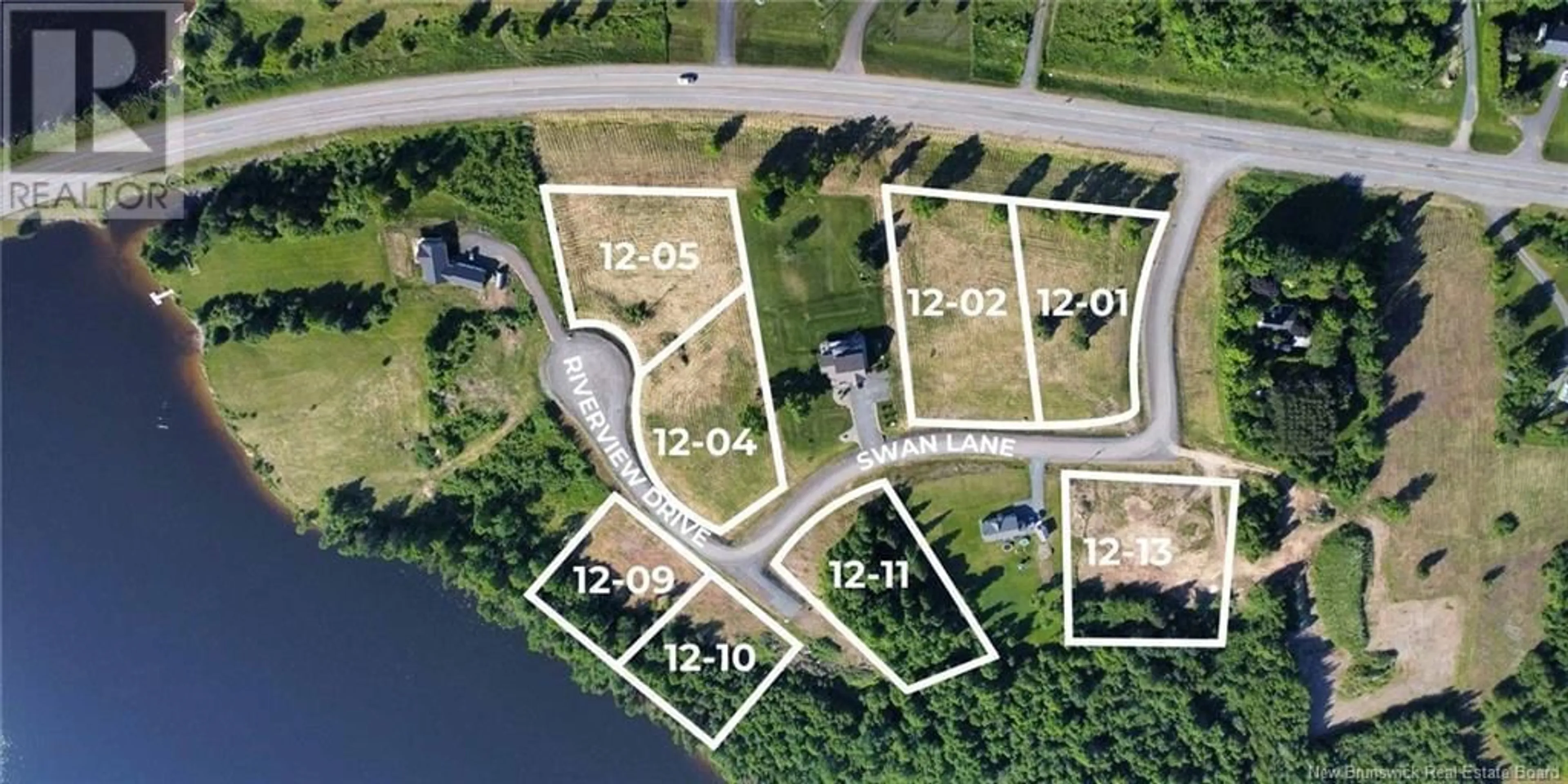 A pic from outside/outdoor area/front of a property/back of a property/a pic from drone, water/lake/river/ocean view for Lot - 12-04 RIVERVIEW DRIVE, Lower Prince William New Brunswick E6K3Y6