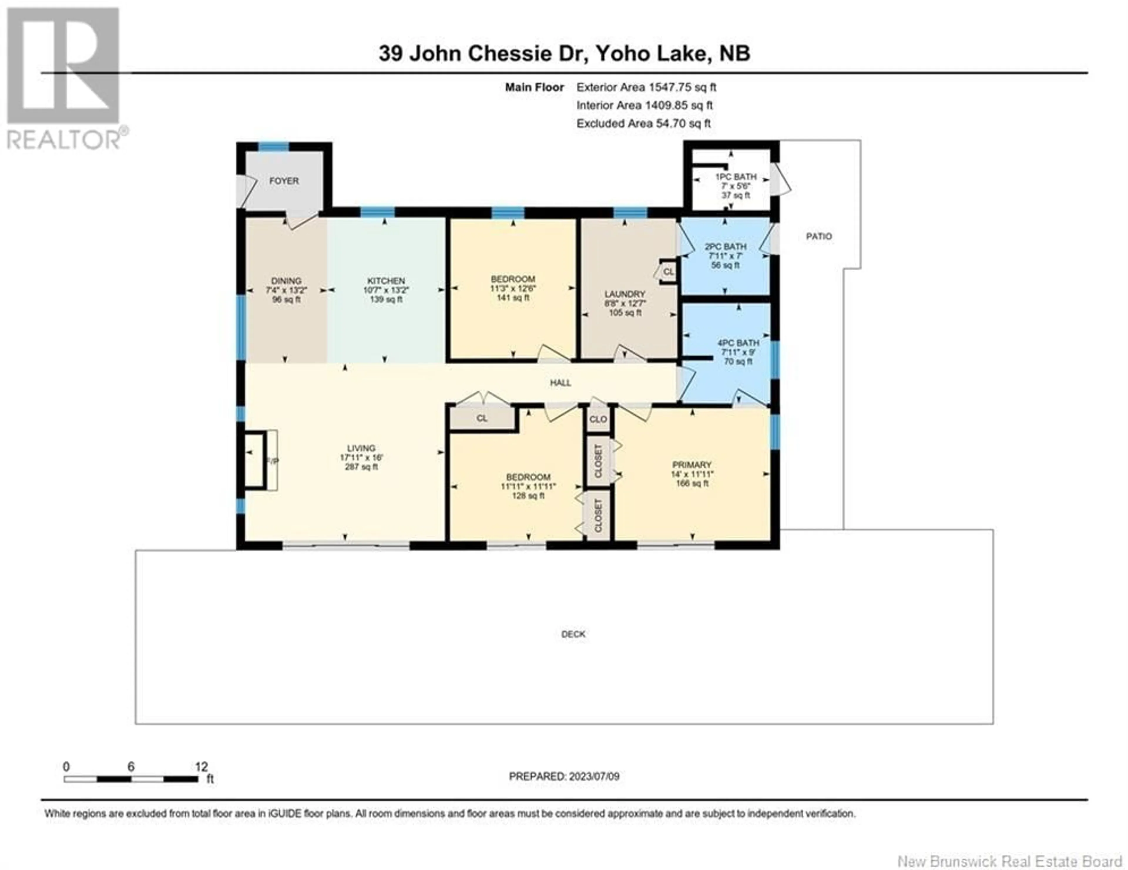 Floor plan for 39 John Chessie Drive, Yoho Lake New Brunswick E6K2Z6