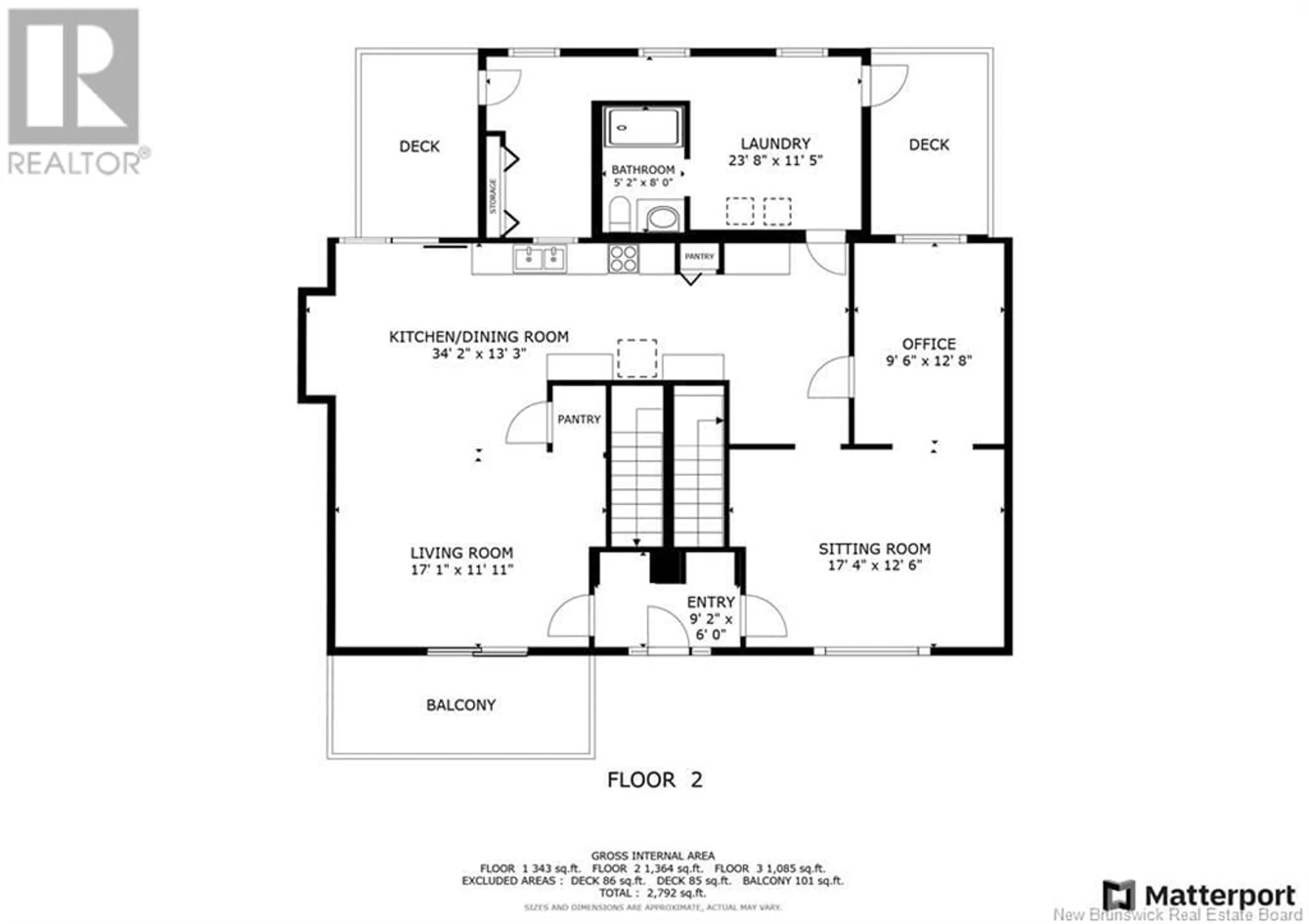 Floor plan for 6-8 Harbour Street, Newcastle Creek New Brunswick E4B2K5