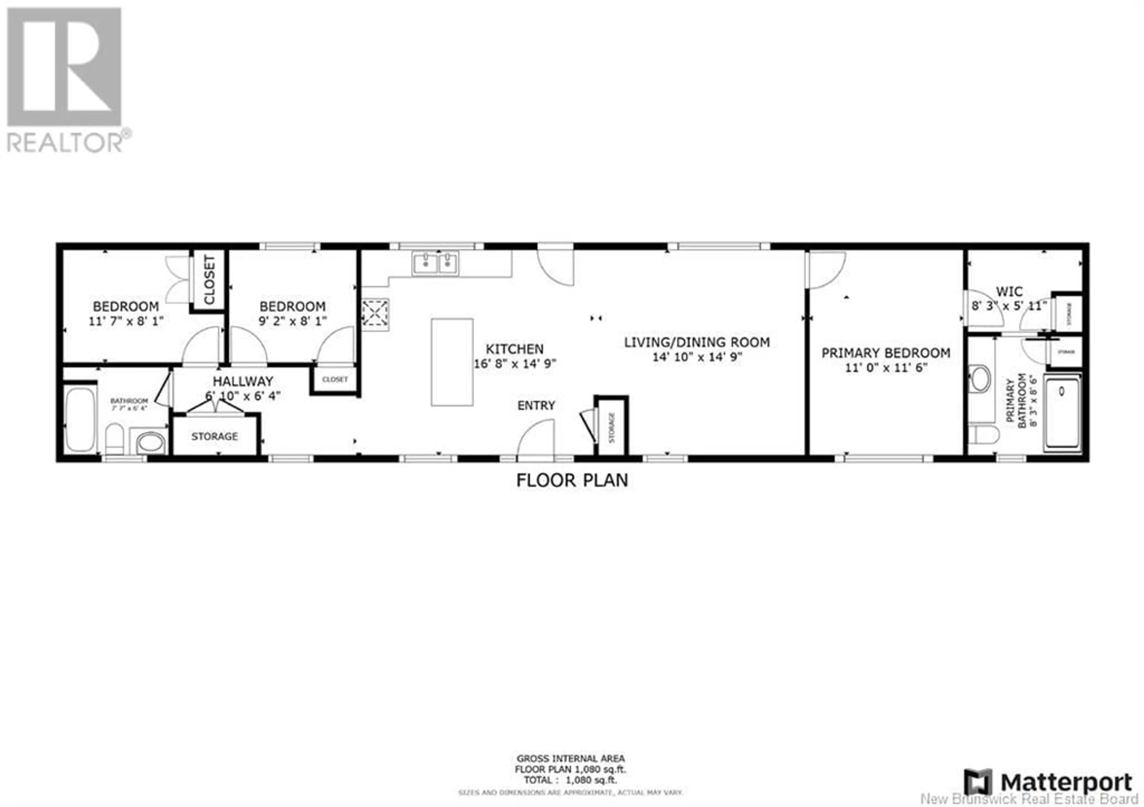 Floor plan for 20 Fearneley, Fredericton New Brunswick E3G0A8