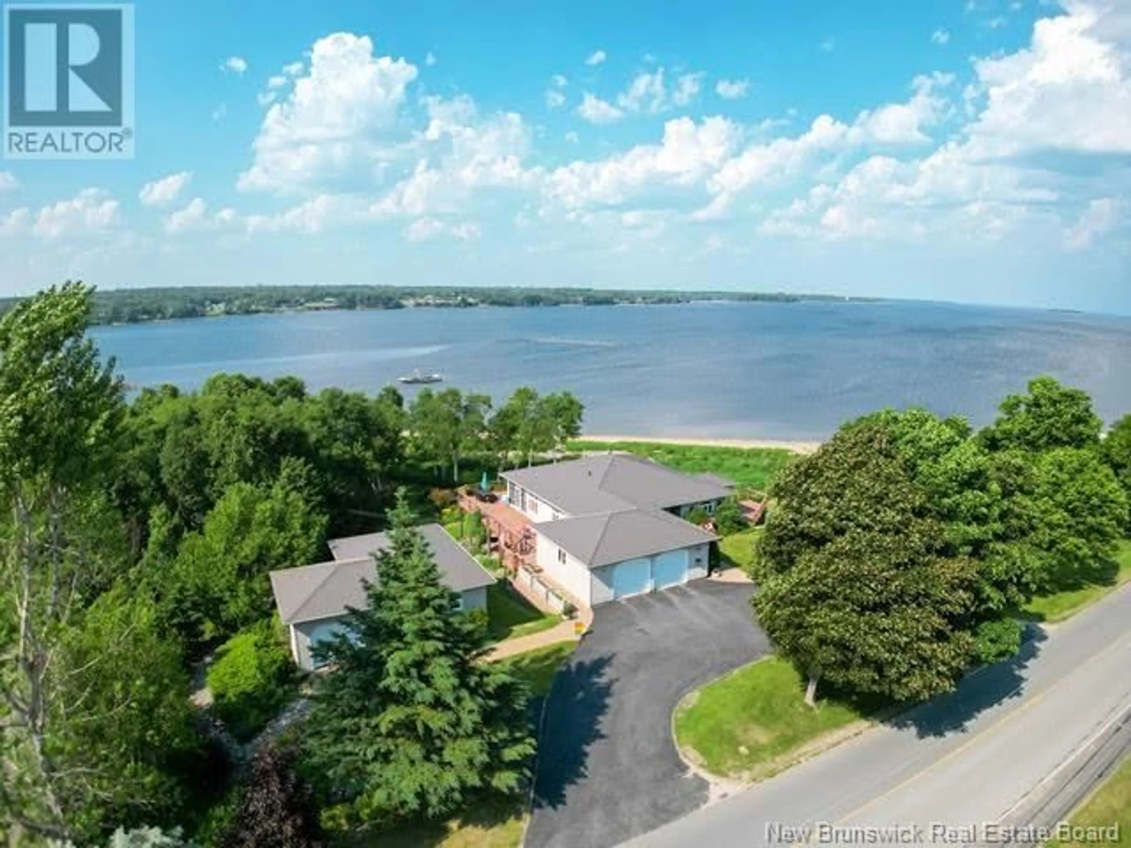 A pic from exterior of the house or condo, the view of lake or river for 4361 Water Street, Miramichi New Brunswick E1N4M1