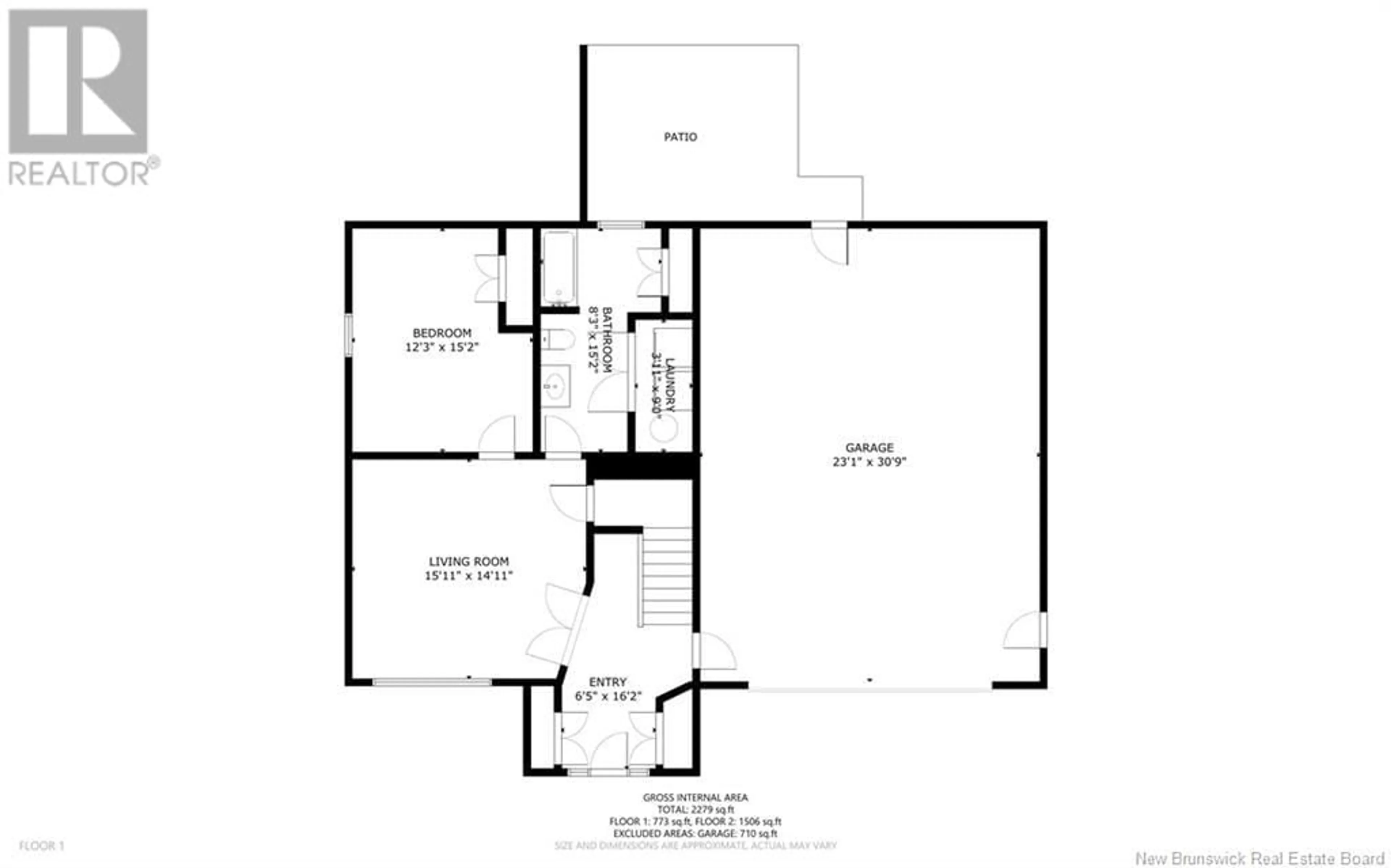 Floor plan for 26 DOHERTY Drive, Oromocto New Brunswick E2V0M1