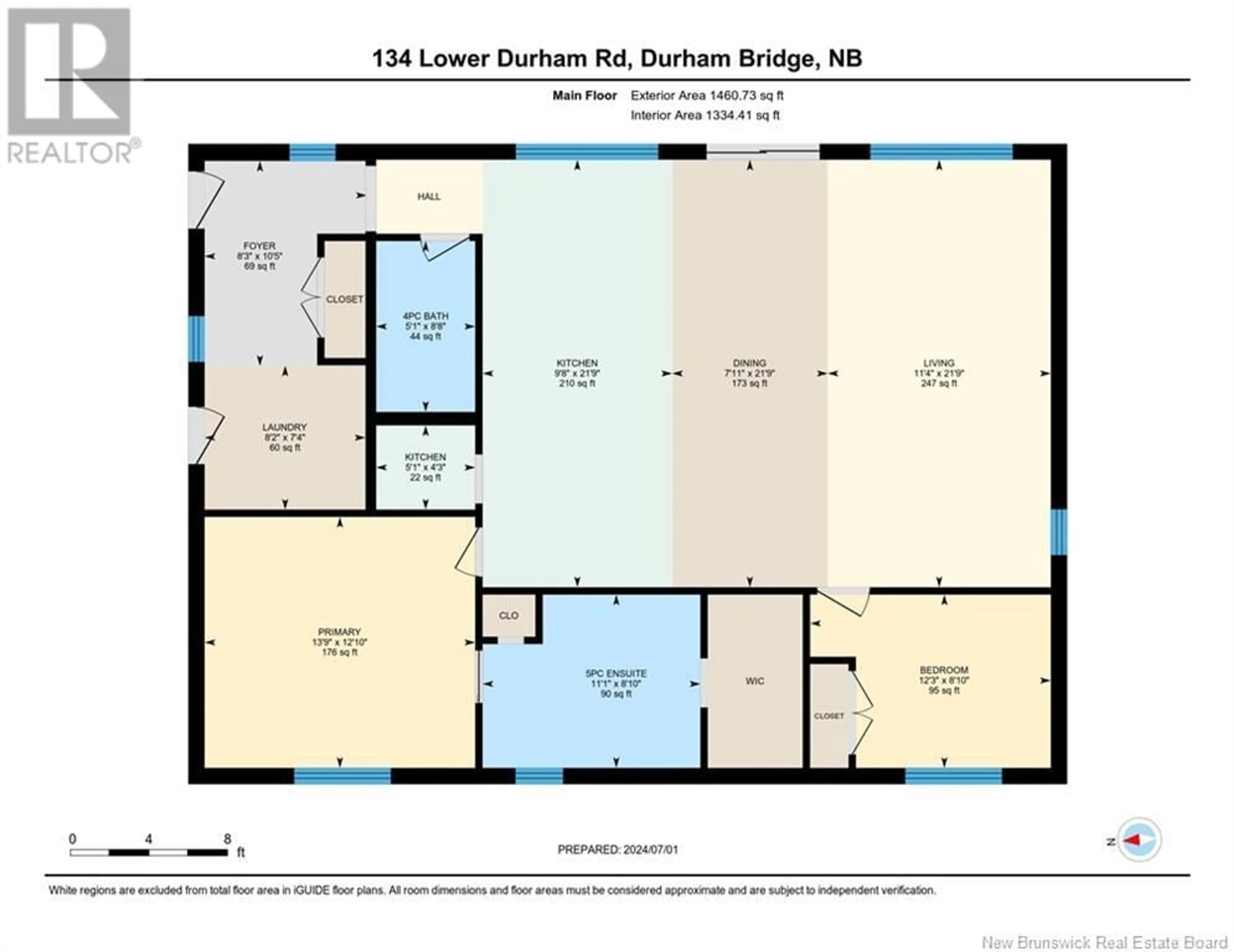 Floor plan for 134 Lower Durham Road, Durham Bridge New Brunswick E6C1H6