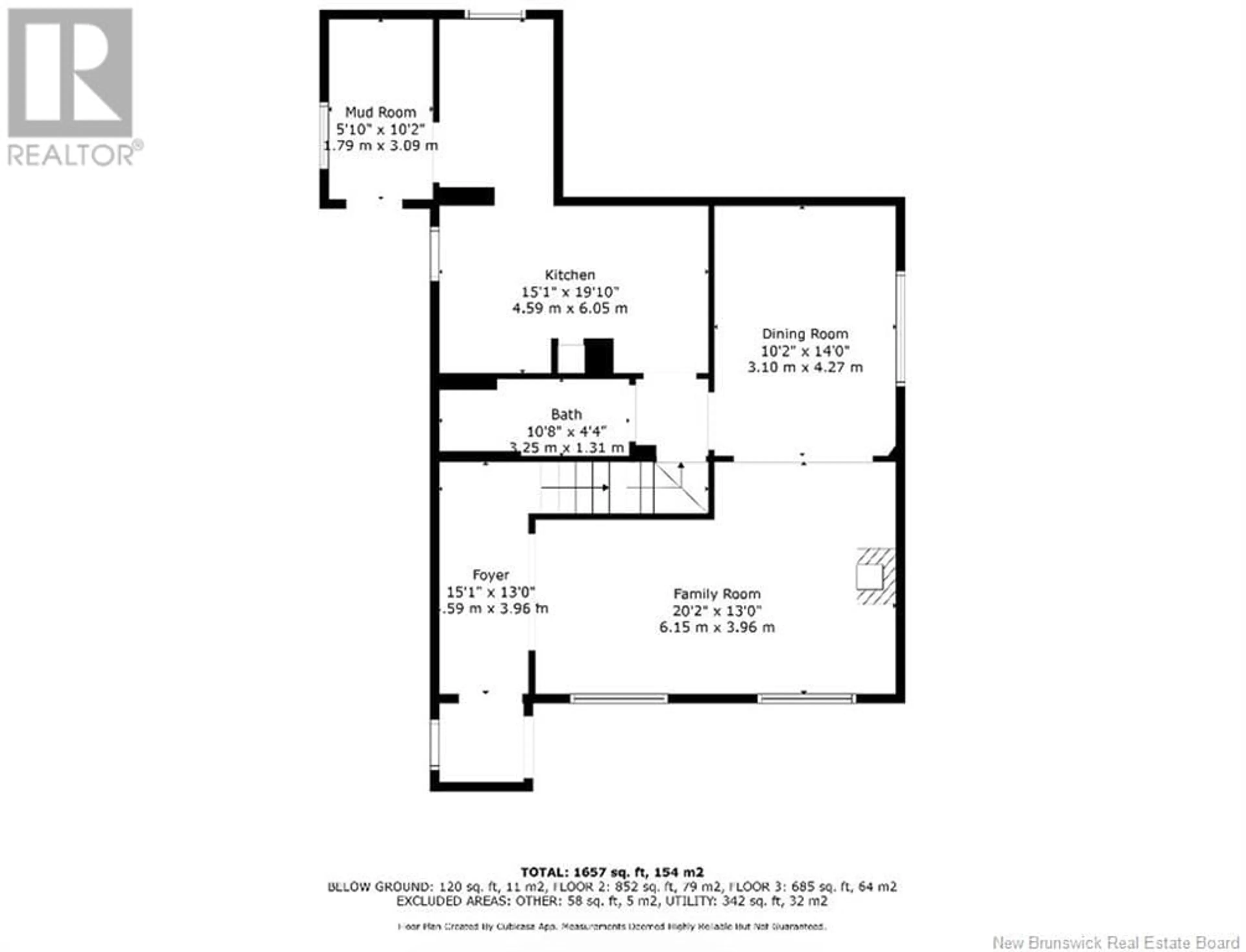 Floor plan for 10 Queen Street, Campbellton New Brunswick E3N1W6