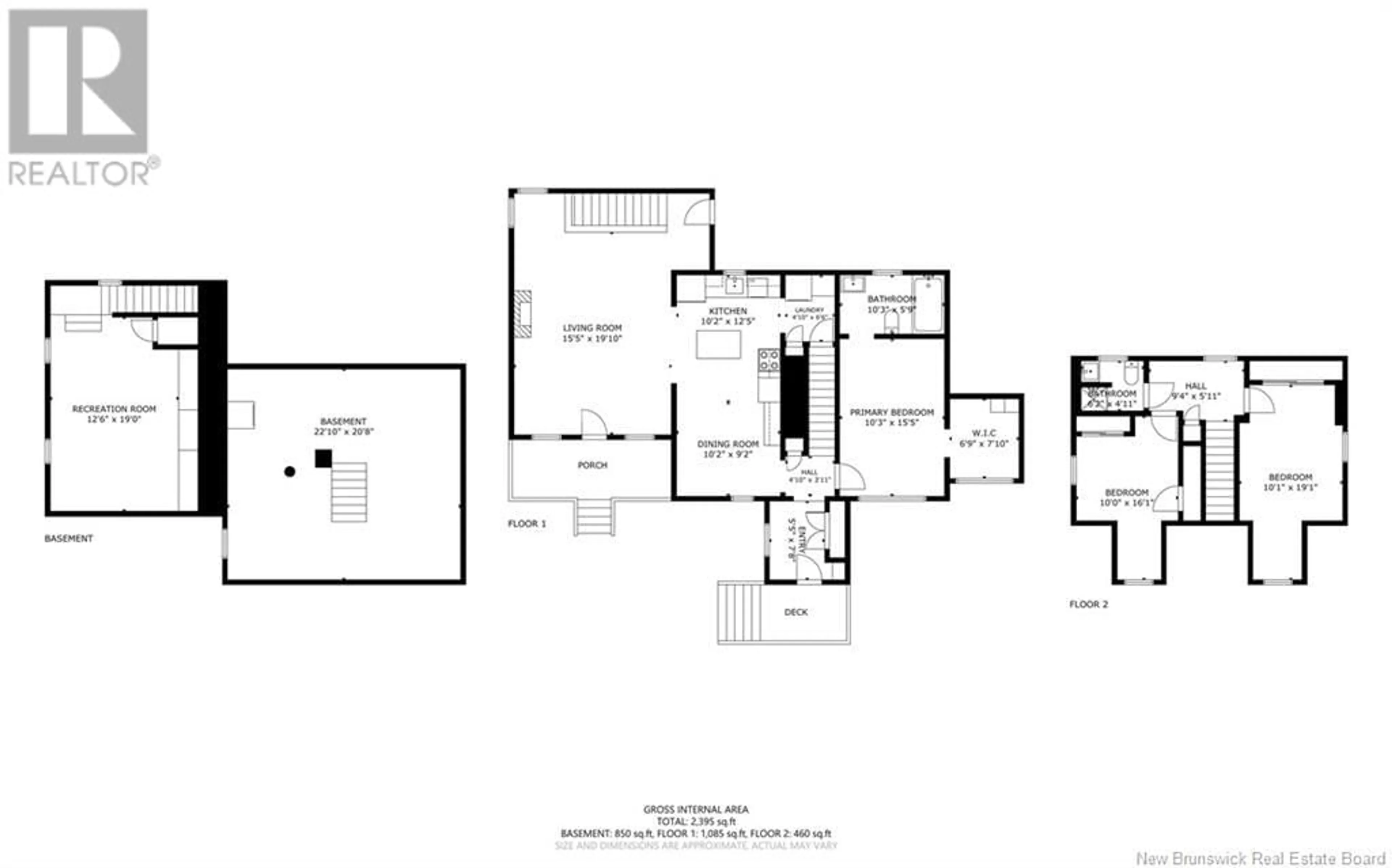 Floor plan for 17 Mcleod Avenue, Chipman New Brunswick E4A2B9