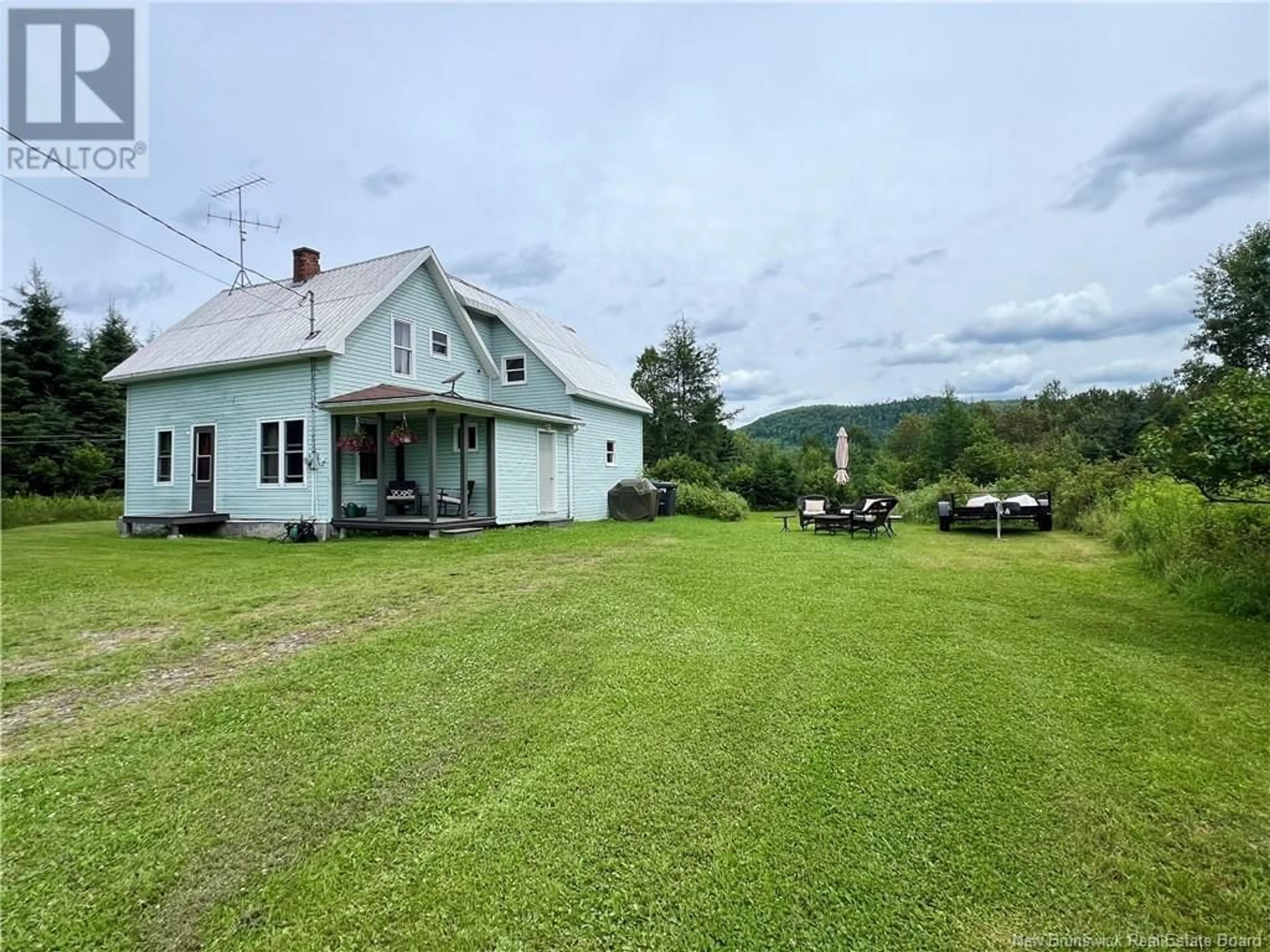 A pic from outside/outdoor area/front of a property/back of a property/a pic from drone, unknown for 3298 RTE 385, Riley Brook New Brunswick E7G3B9