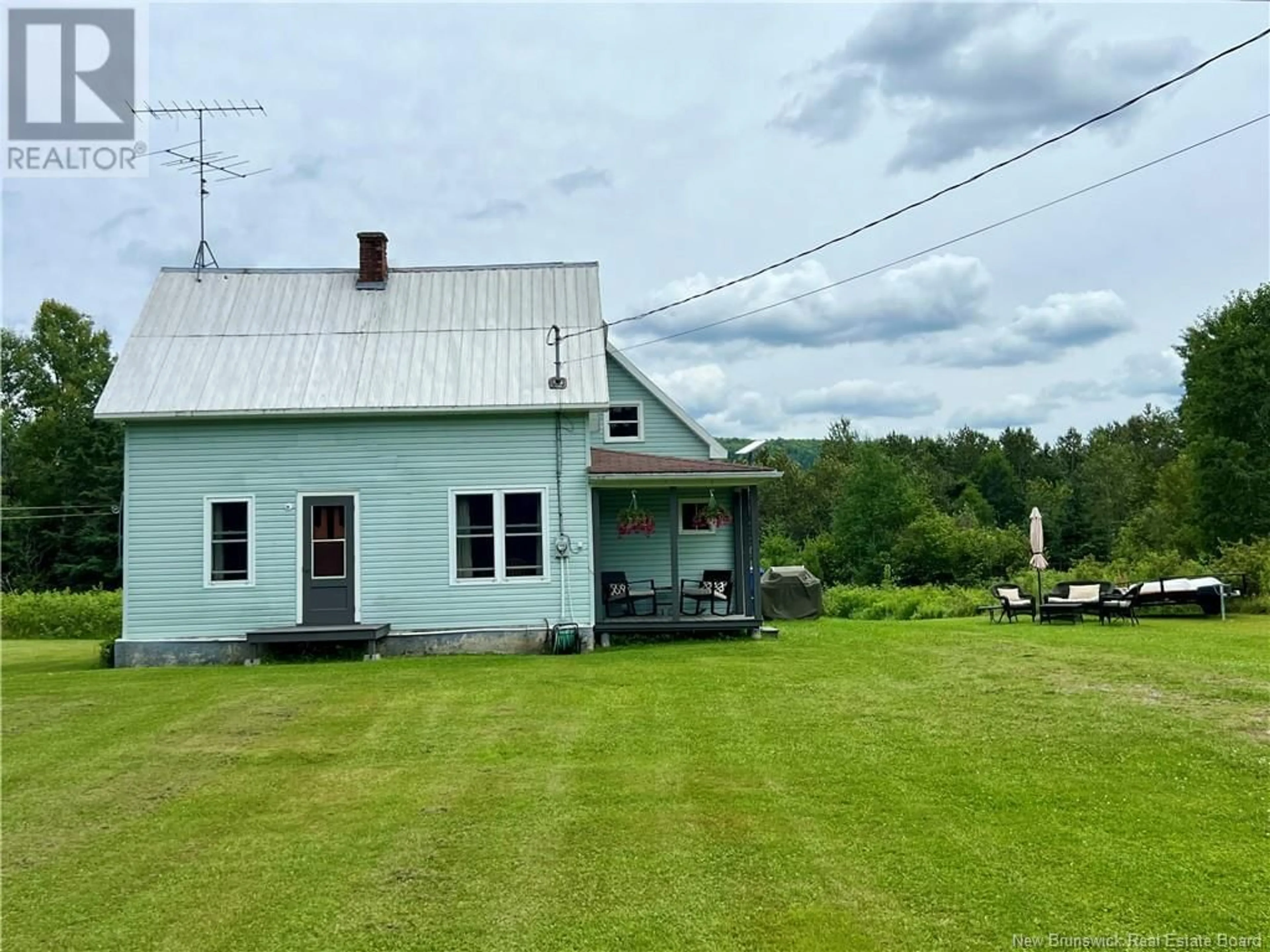 A pic from outside/outdoor area/front of a property/back of a property/a pic from drone, building for 3298 RTE 385, Riley Brook New Brunswick E7G3B9