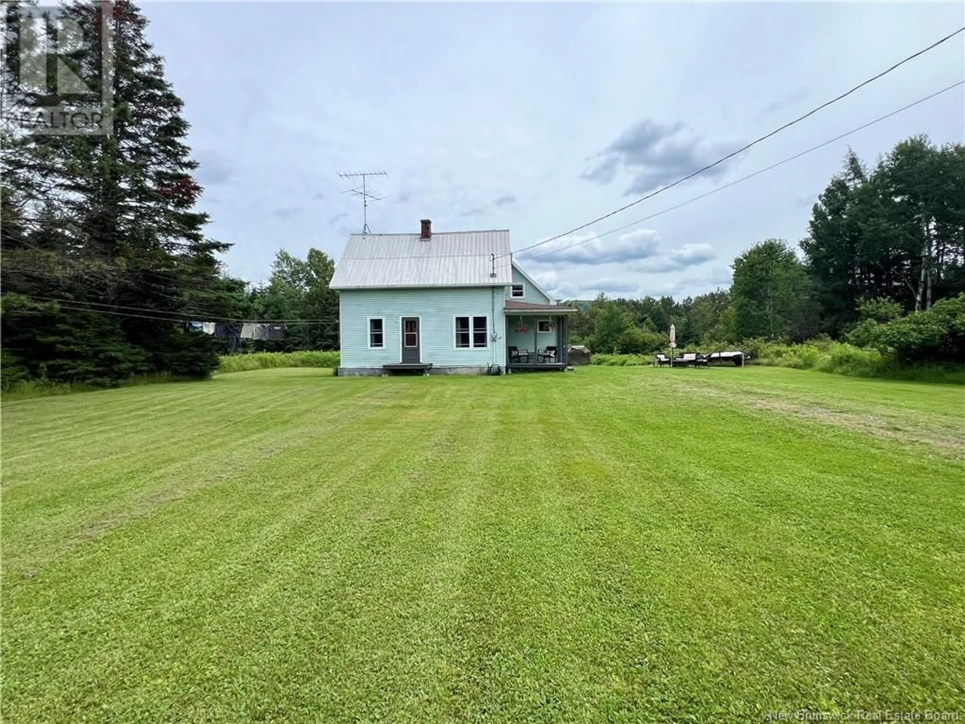 A pic from outside/outdoor area/front of a property/back of a property/a pic from drone, building for 3298 RTE 385, Riley Brook New Brunswick E7G3B9