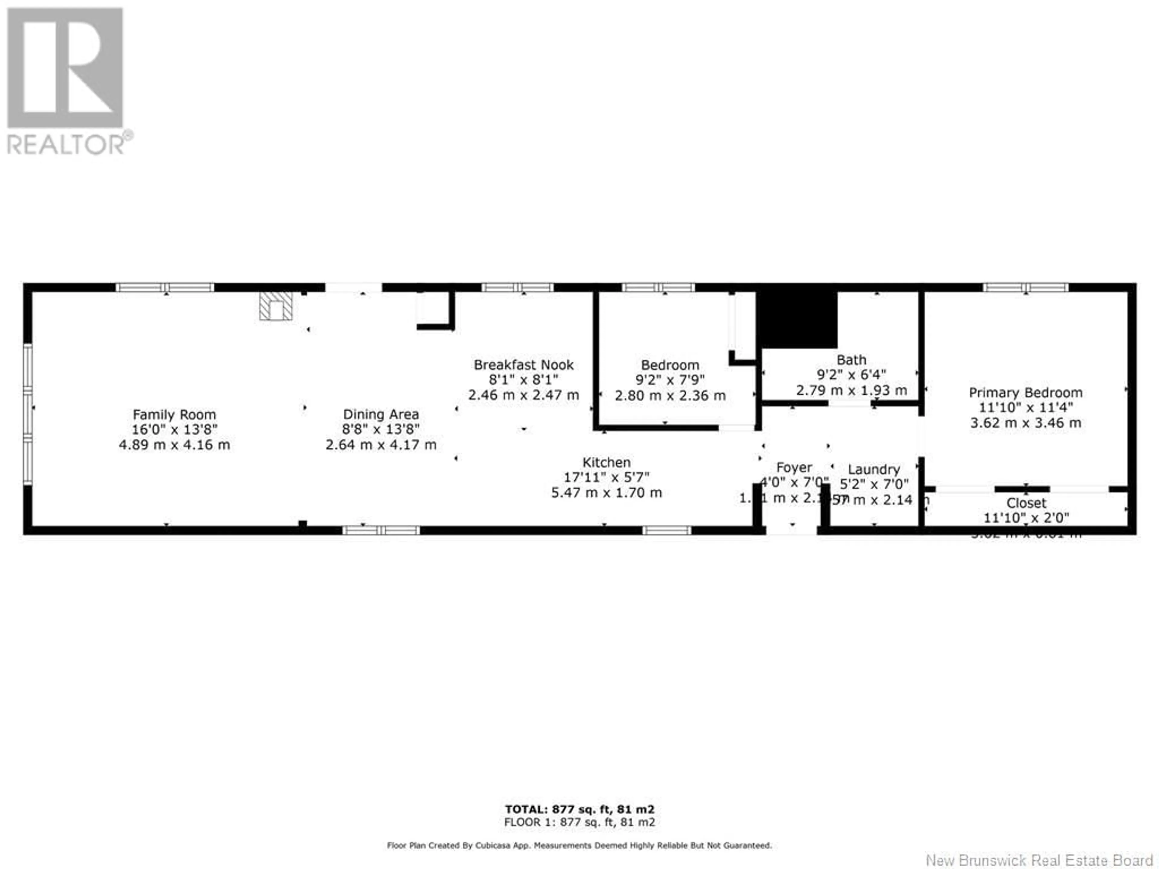 Floor plan for 15 Robichaud Street, Charlo New Brunswick E8E2R6