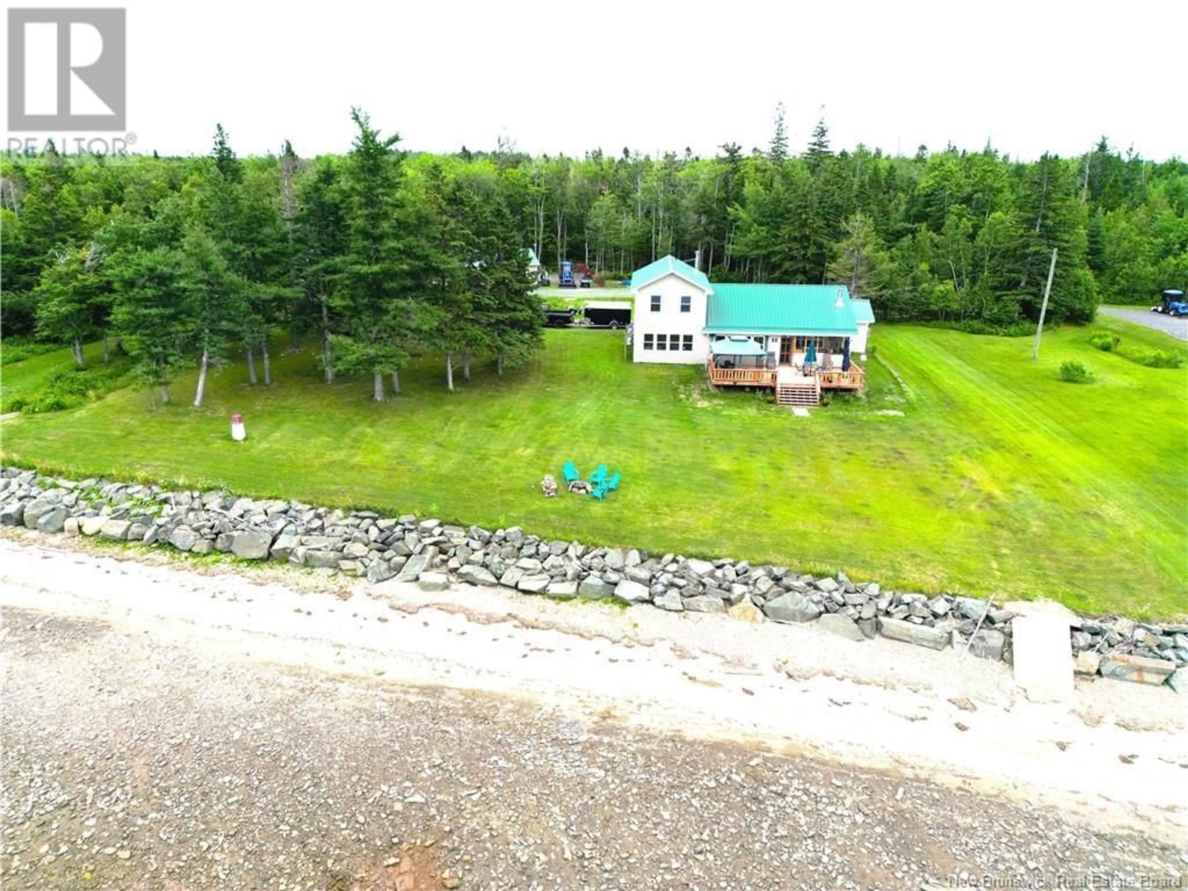 A pic from outside/outdoor area/front of a property/back of a property/a pic from drone, water/lake/river/ocean view for 502 HARDWICKE ROAD, Hardwicke New Brunswick E9A1L6