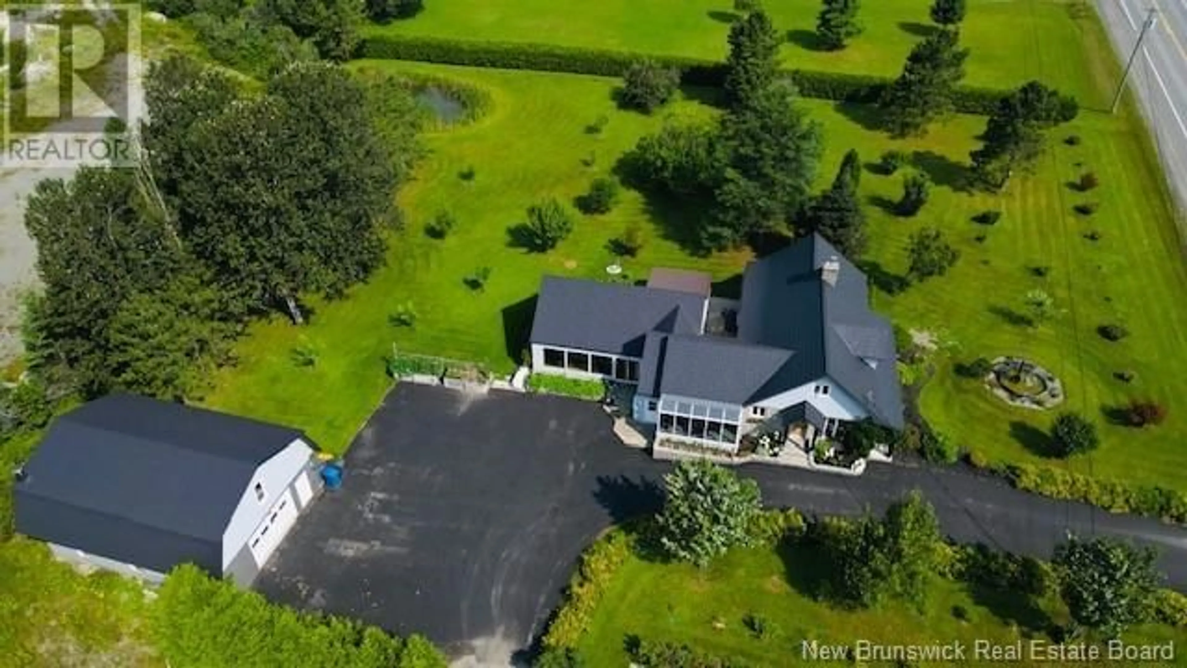A pic from outside/outdoor area/front of a property/back of a property/a pic from drone, unknown for 7082 ROUTE 17, Saint-Quentin New Brunswick E8A2J4