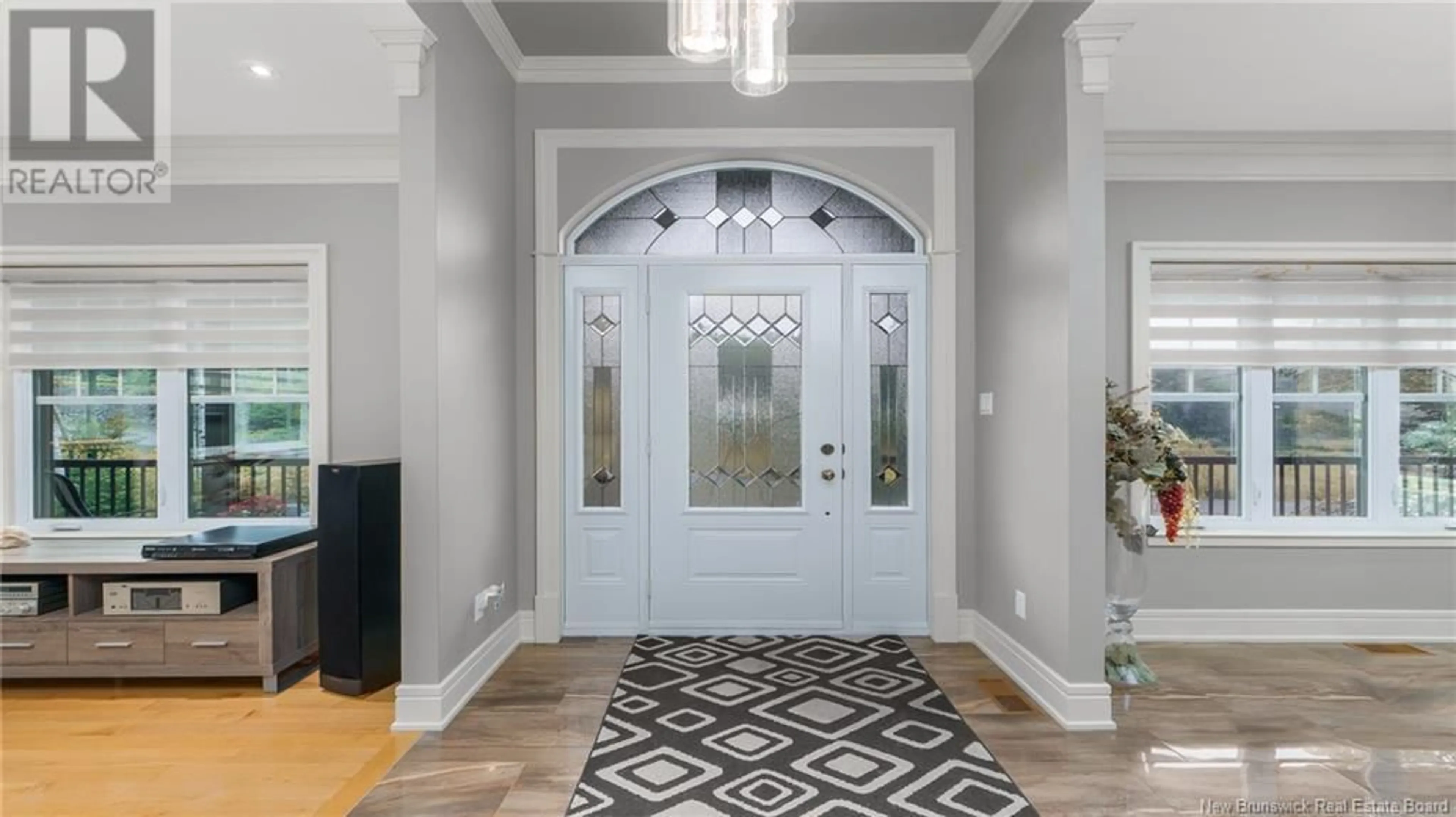 Indoor entryway, wood floors for 44 De la Falaise Street, Edmundston New Brunswick E3V0C4