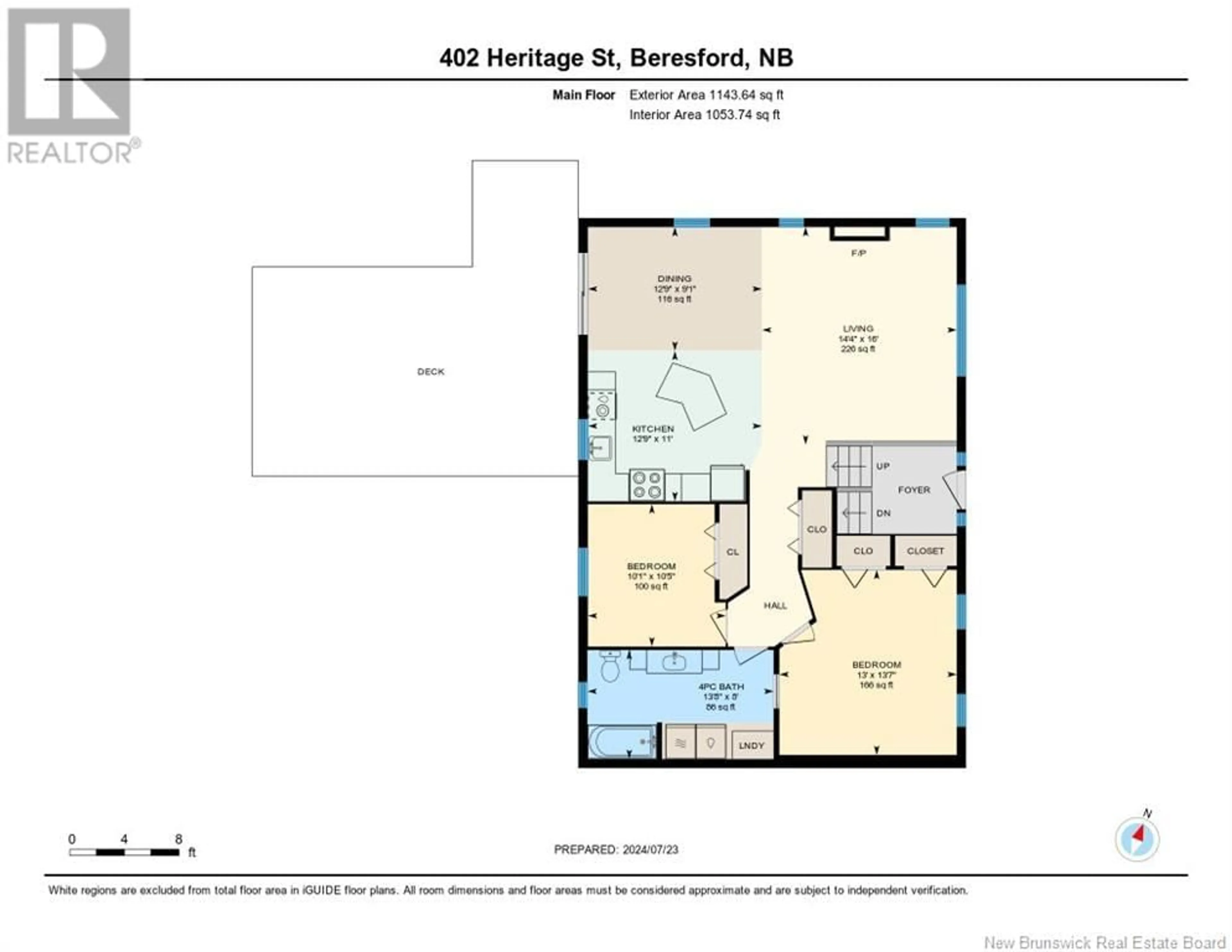 Floor plan for 402 Rue Heritage, Beresford New Brunswick E8K2E3