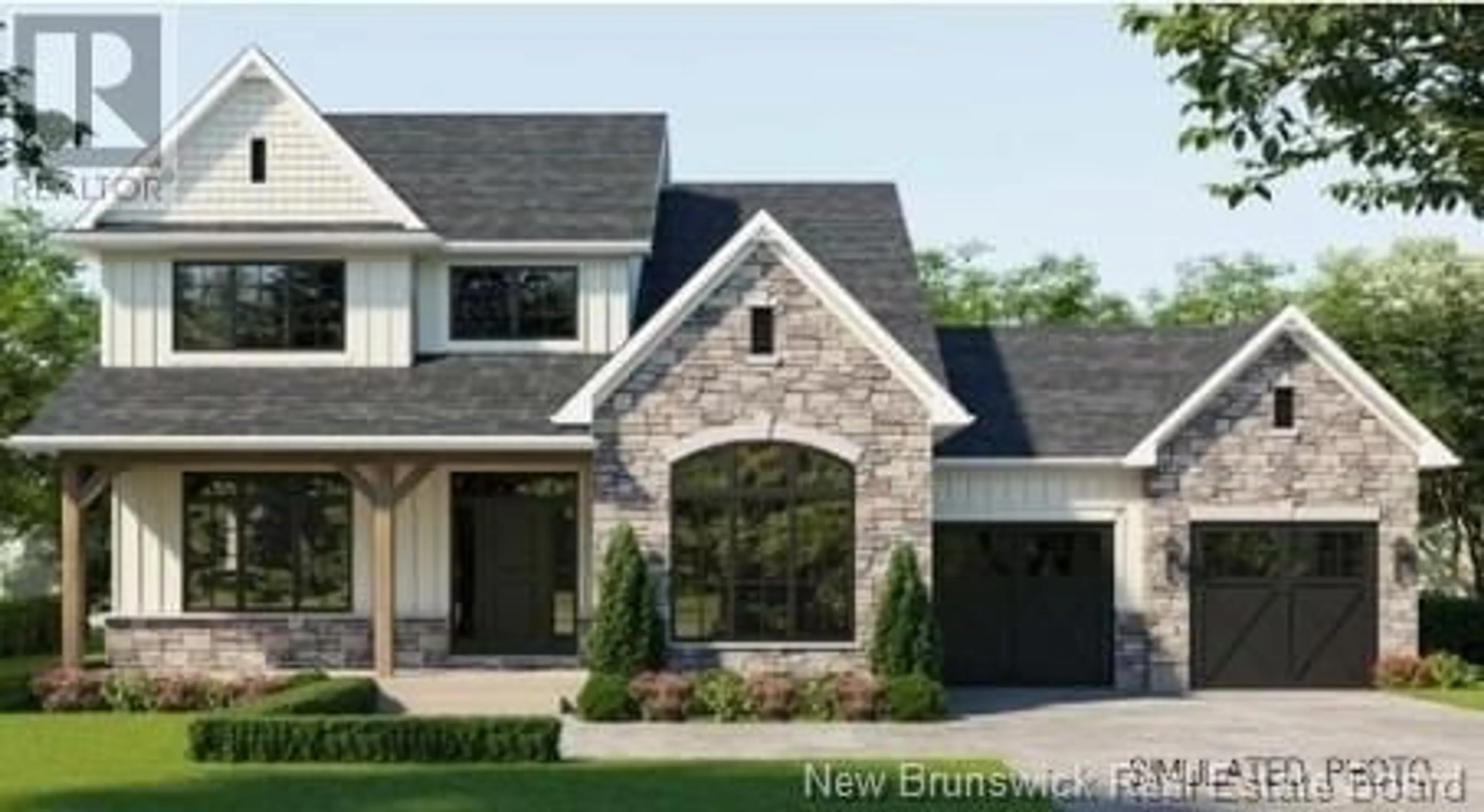 Home with brick exterior material for 87 Chateau Drive, McLeod Hill New Brunswick E3G5X6