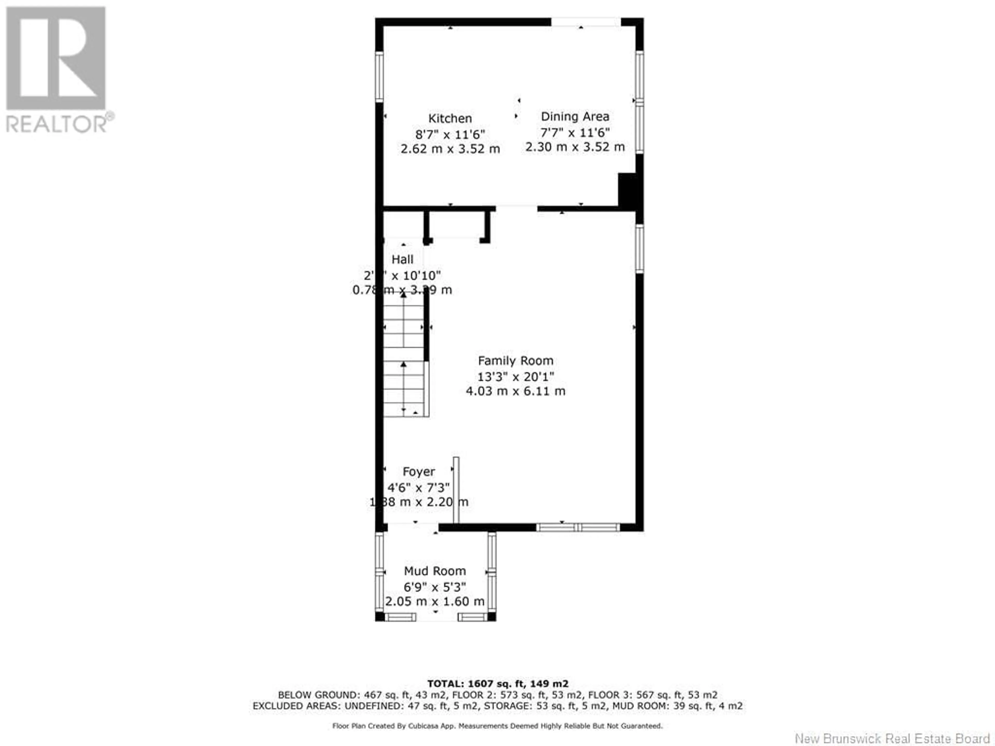 Floor plan for 140 Edward Street, Dalhousie New Brunswick E8C1P8