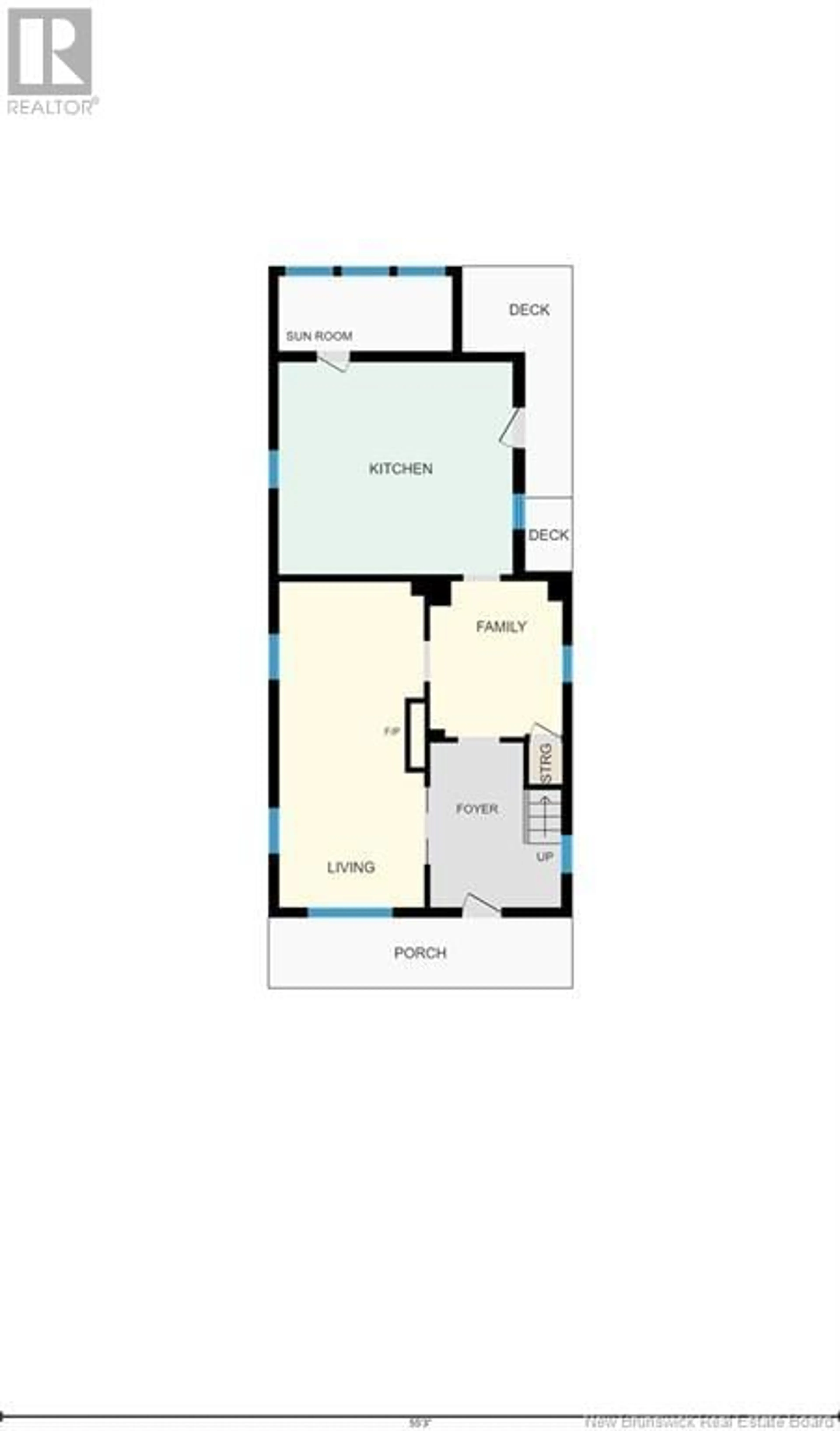 Floor plan for 545 O'Brian, Bathurst New Brunswick E2A5B2