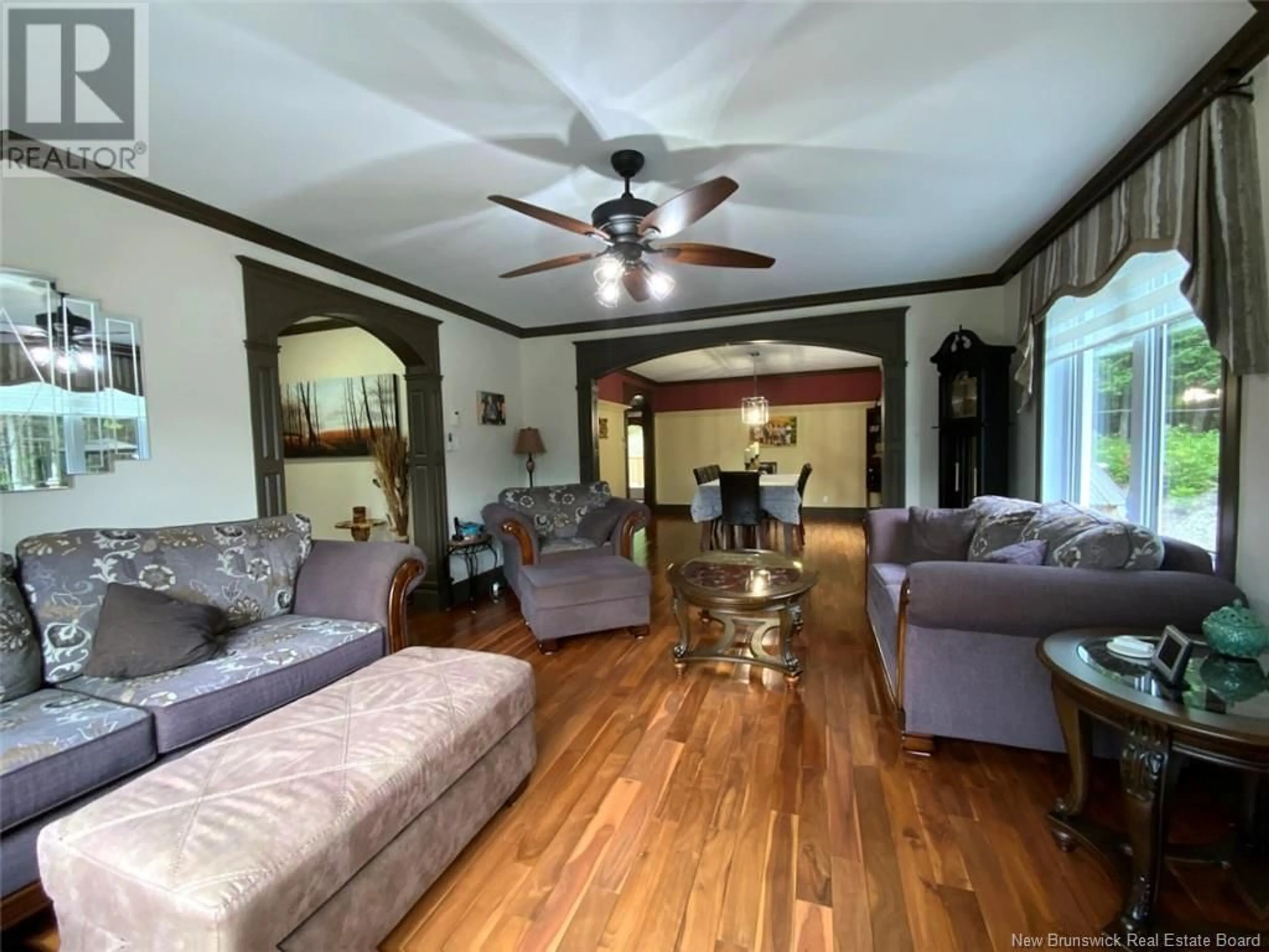 Living room, wood floors for 1454 2e Sault Road, Saint-Joseph-De-Madawaska New Brunswick E7B2L7