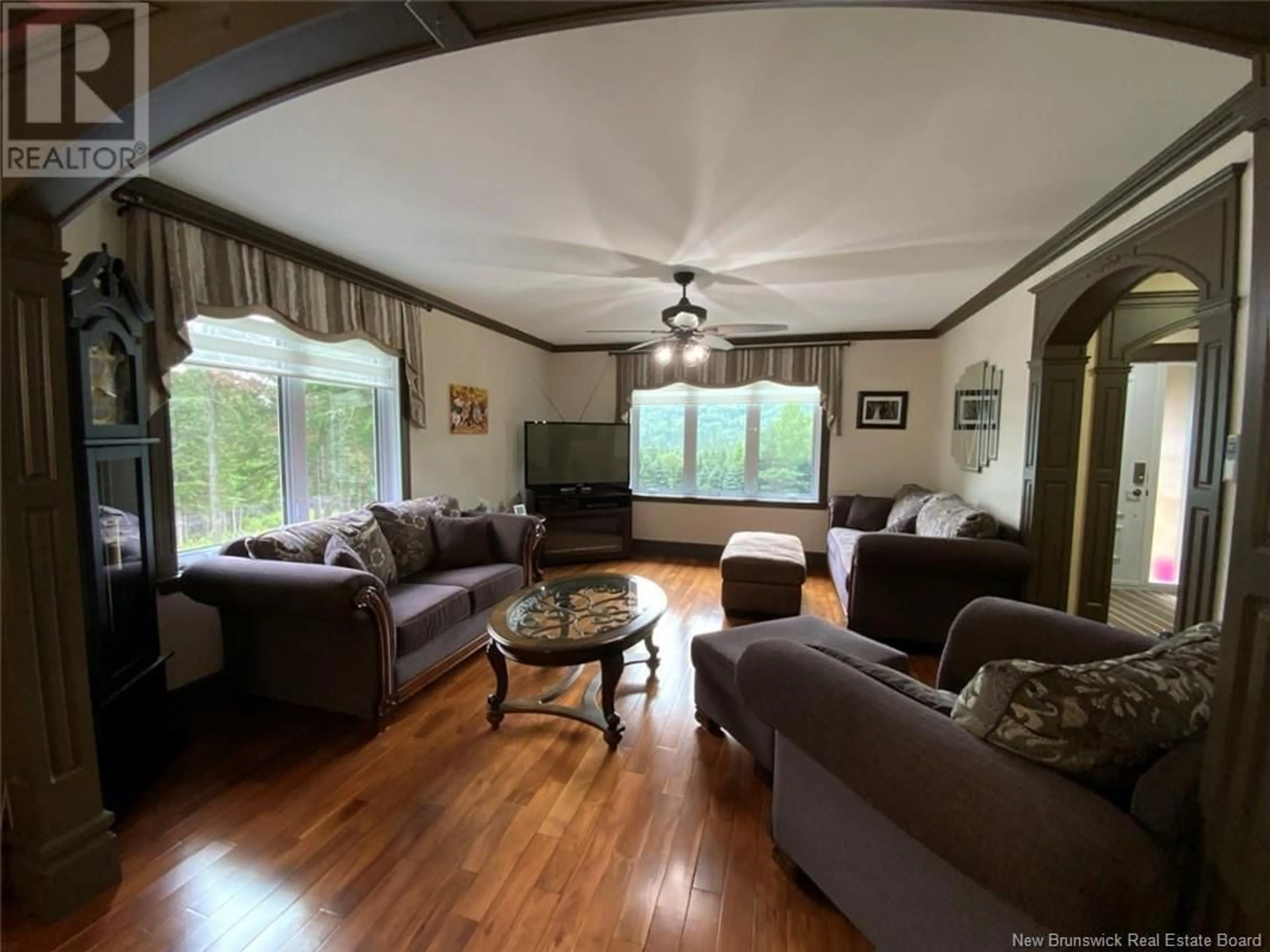 Living room, wood floors for 1454 2e Sault Road, Saint-Joseph-De-Madawaska New Brunswick E7B2L7