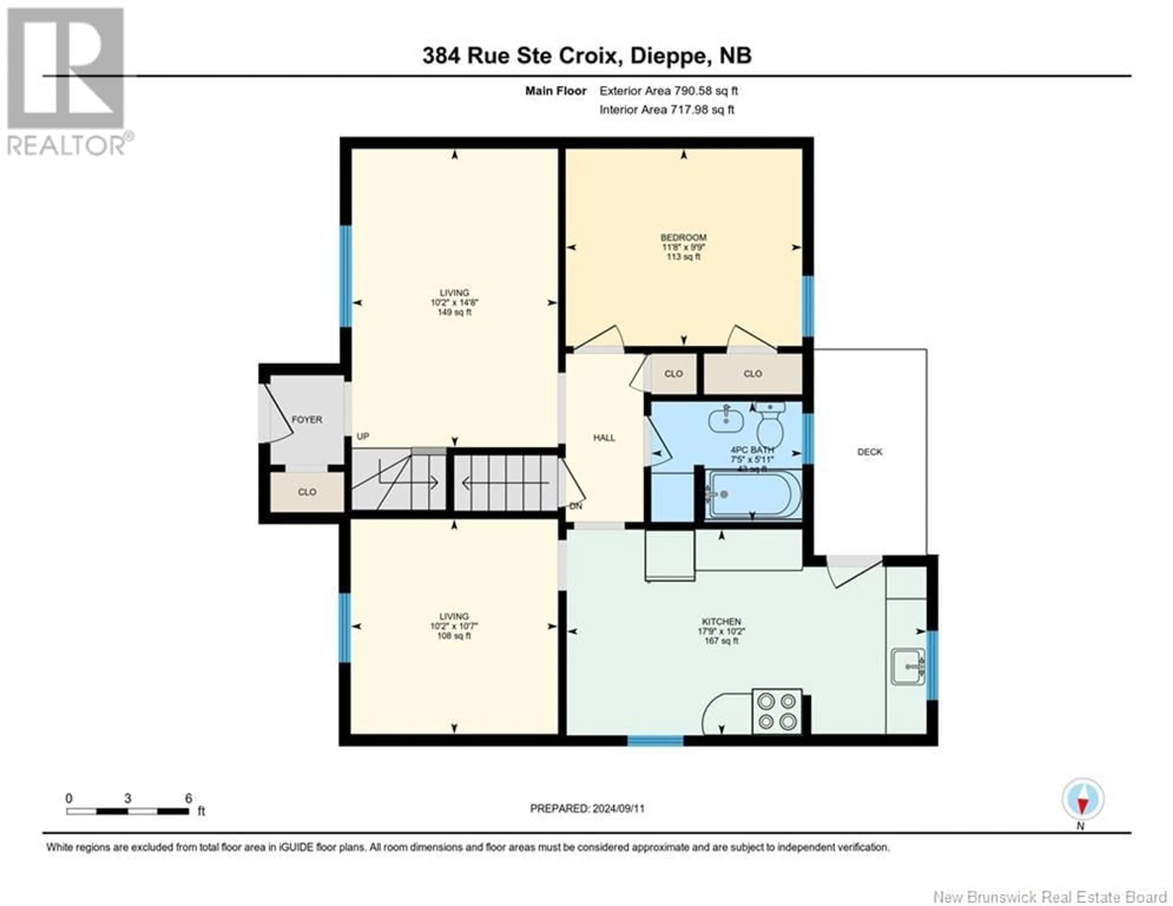 Floor plan for 384 Ste-Croix, Dieppe New Brunswick E1A1Y7