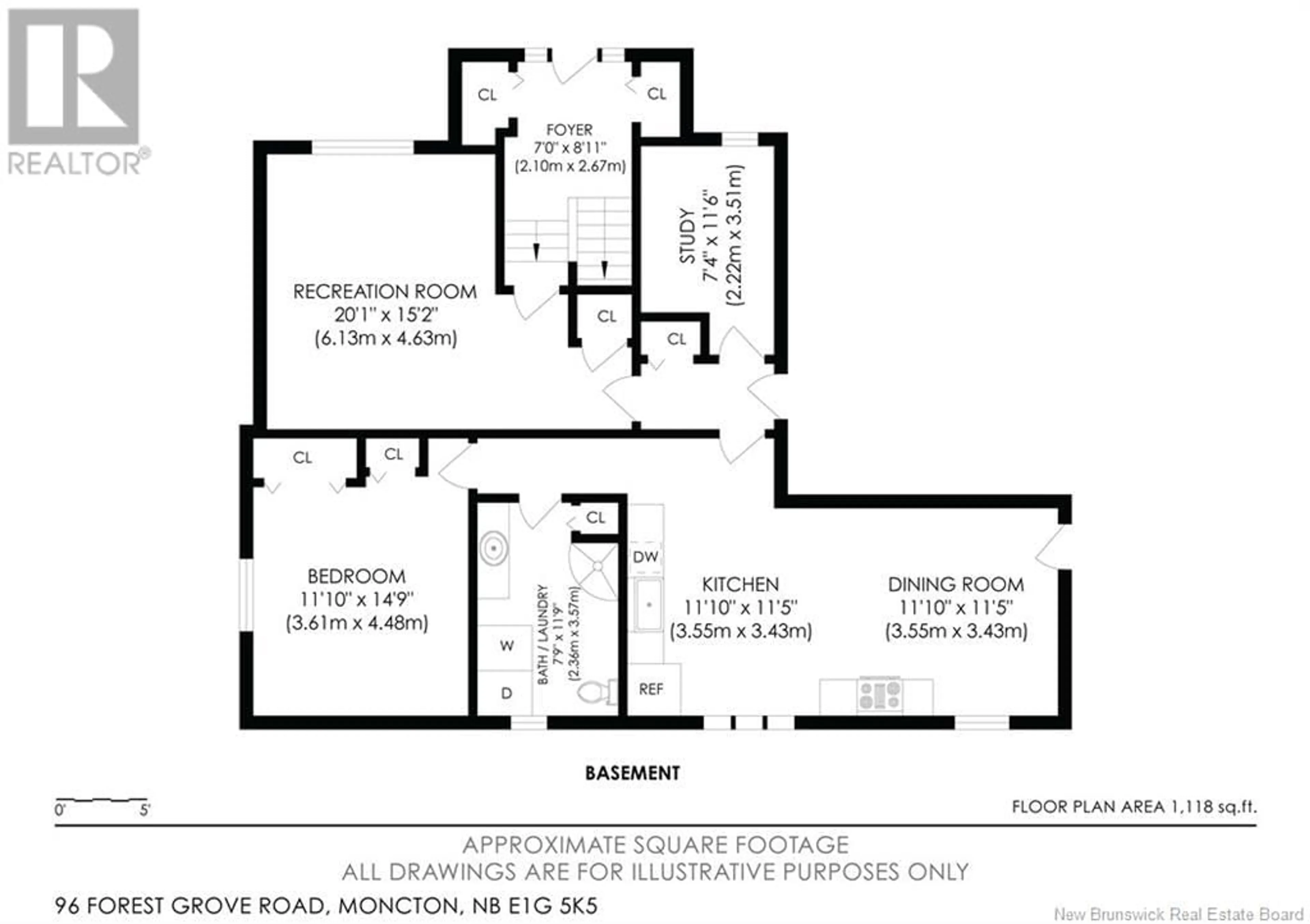 Floor plan for 96 Forest Grove Road, Moncton New Brunswick E1G5K5