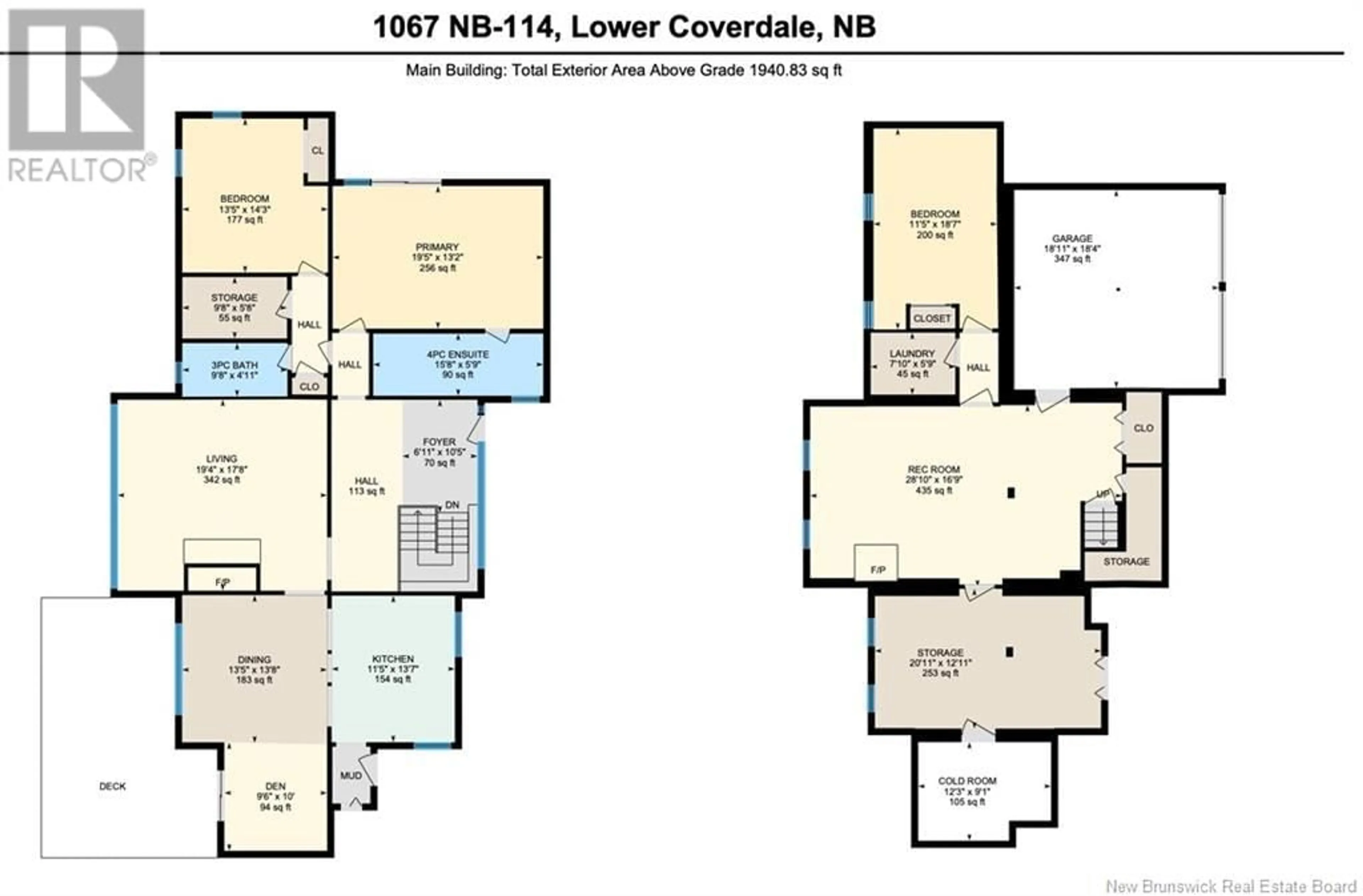 Floor plan for 1067 Route 114, Lower Coverdale New Brunswick E1J1A1