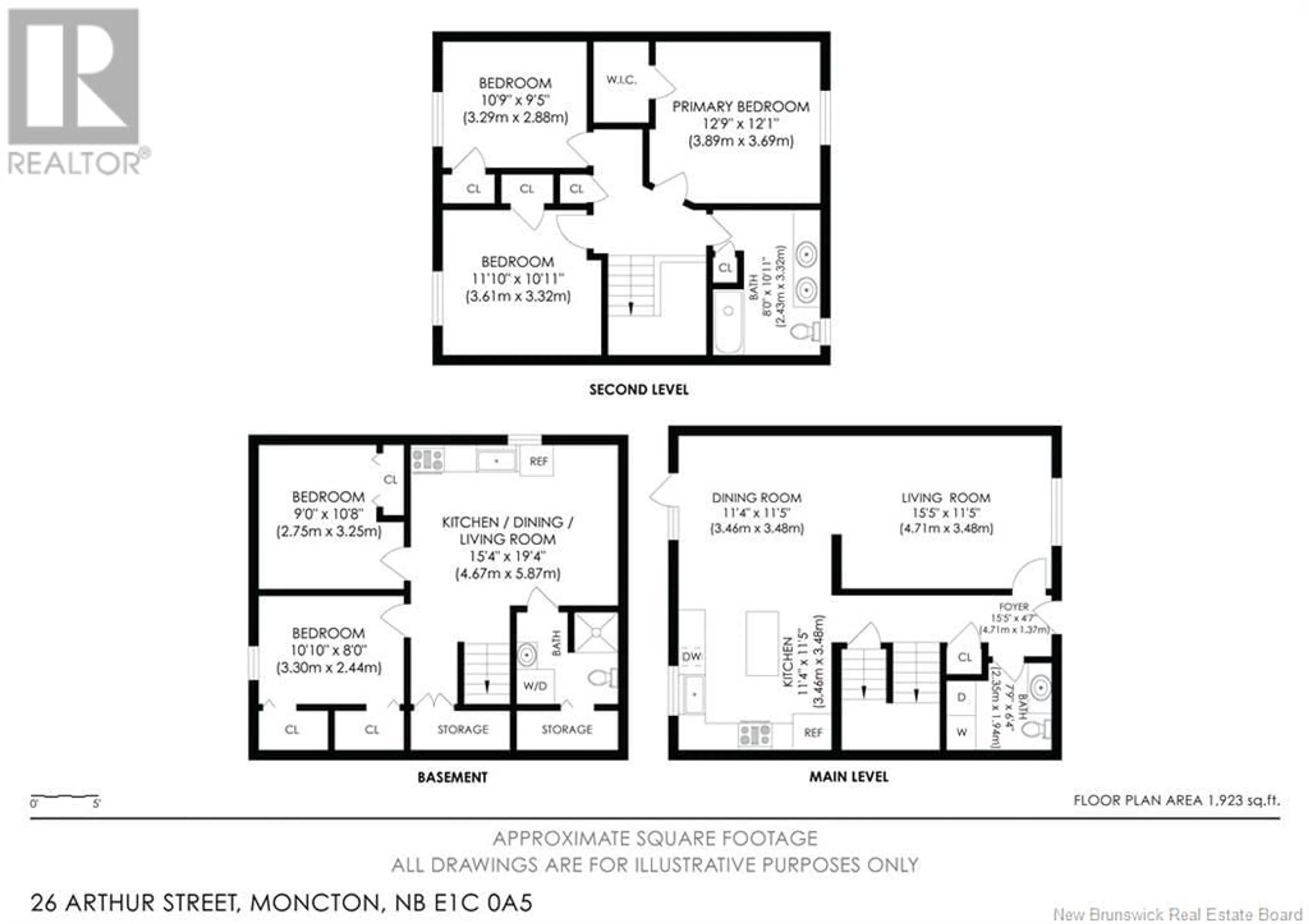 Floor plan for 26 arthur Street, Moncton New Brunswick E1C0A5