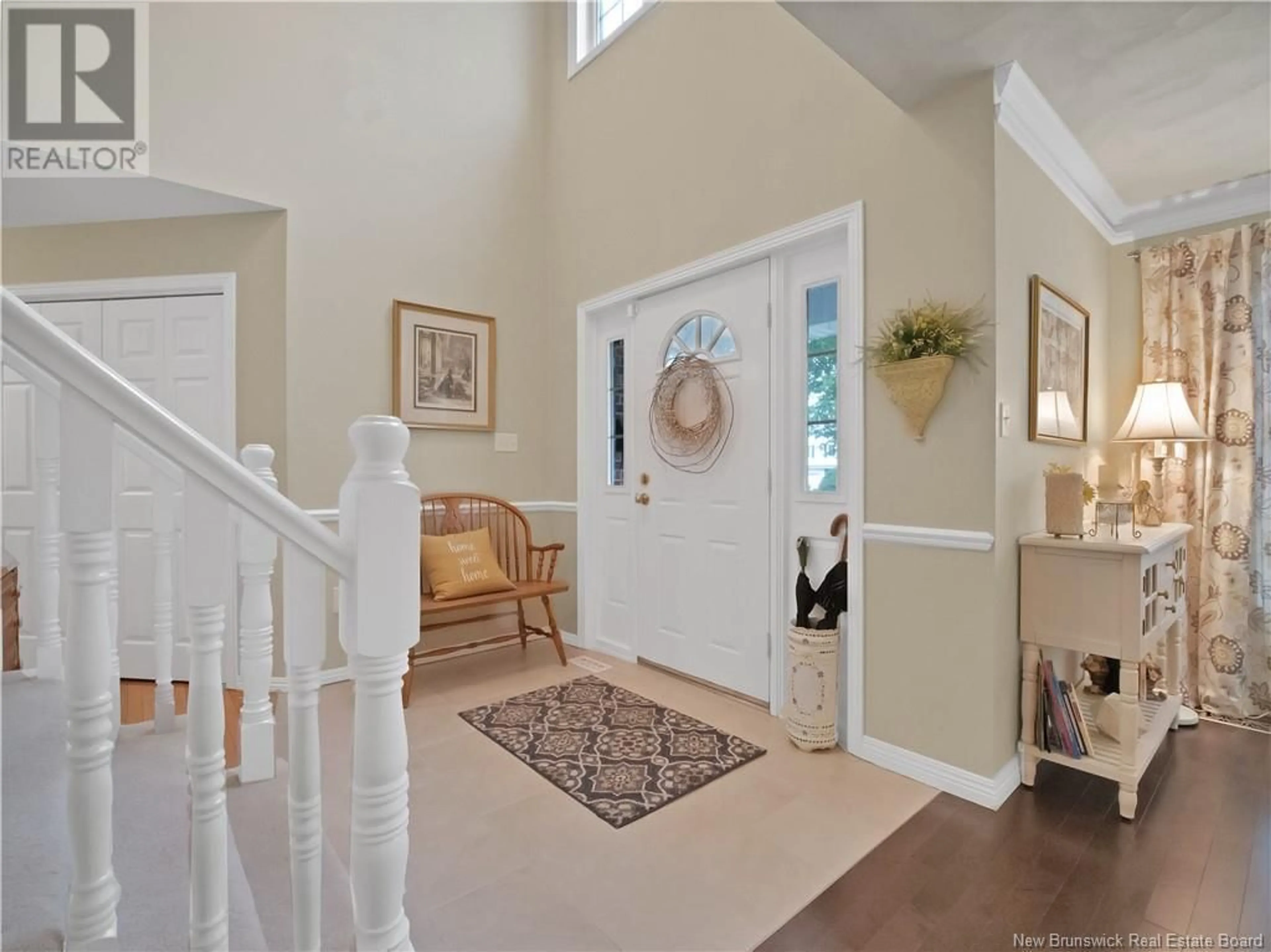 Indoor foyer, wood floors for 49 Silverwood Crescent, Moncton New Brunswick E1A6M5