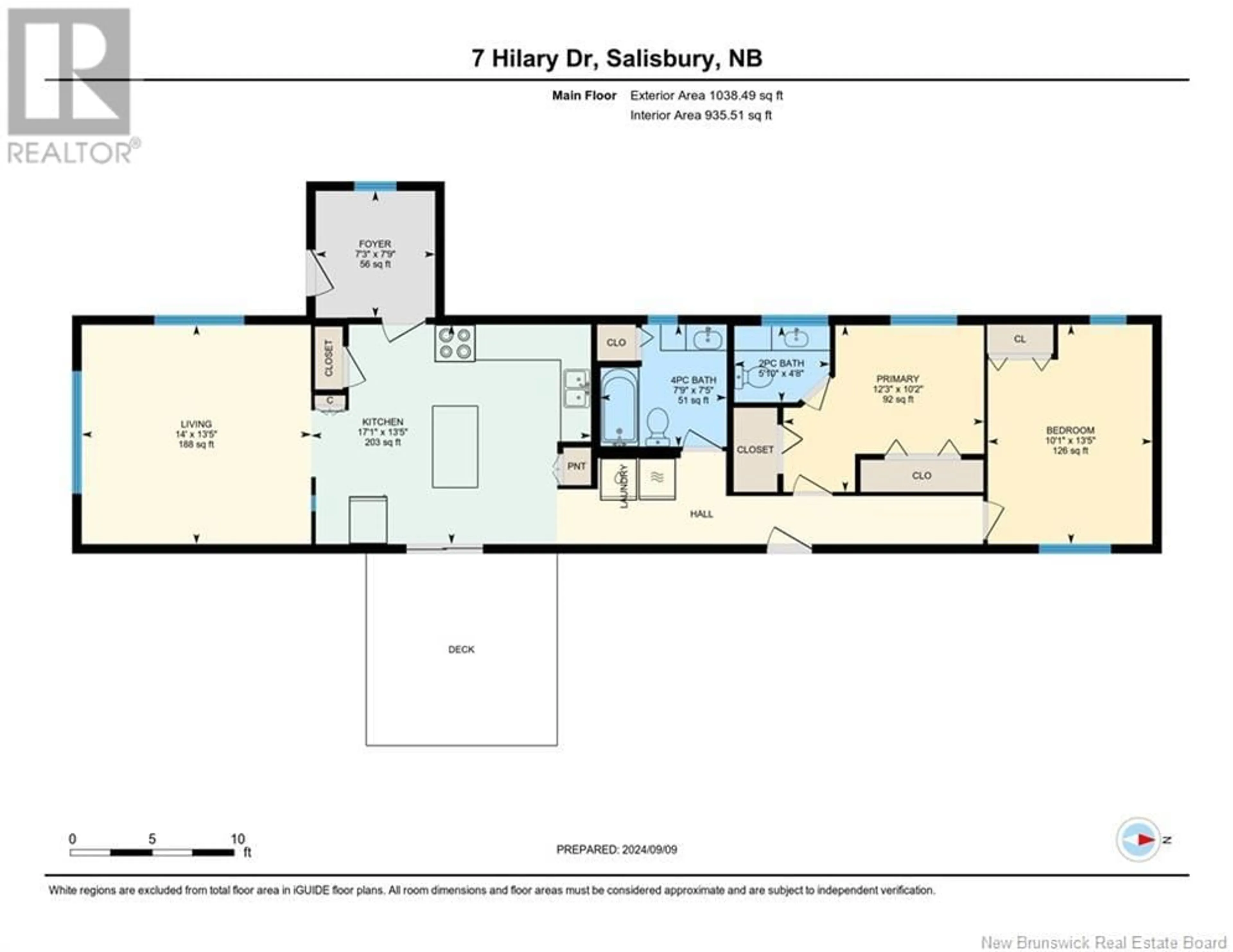 Floor plan for 7 Hilary Lane, Salisbury New Brunswick E4J2G4