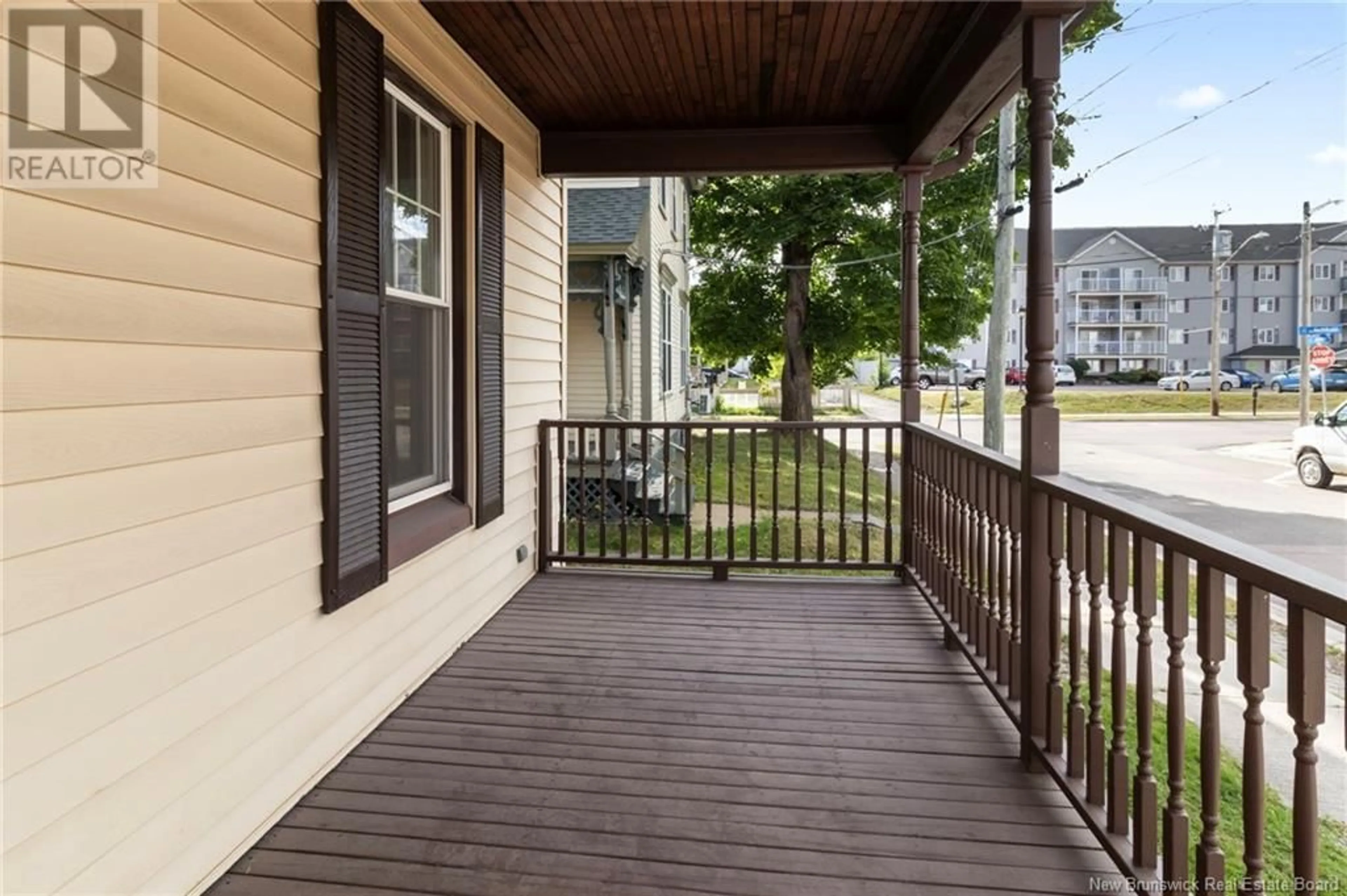 Patio, the fenced backyard for 180 Victoria Street, Moncton New Brunswick E1C1R3