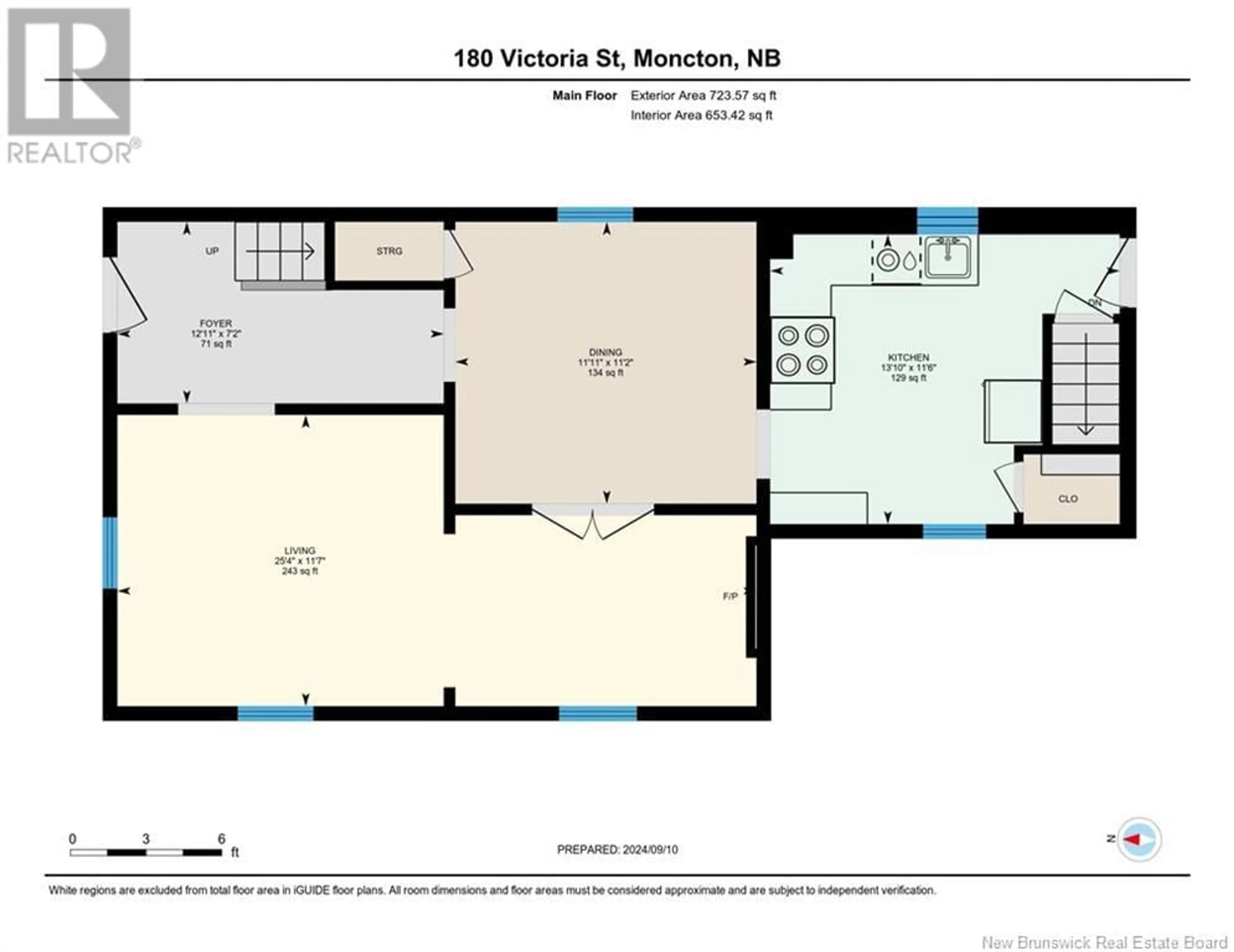 Floor plan for 180 Victoria Street, Moncton New Brunswick E1C1R3