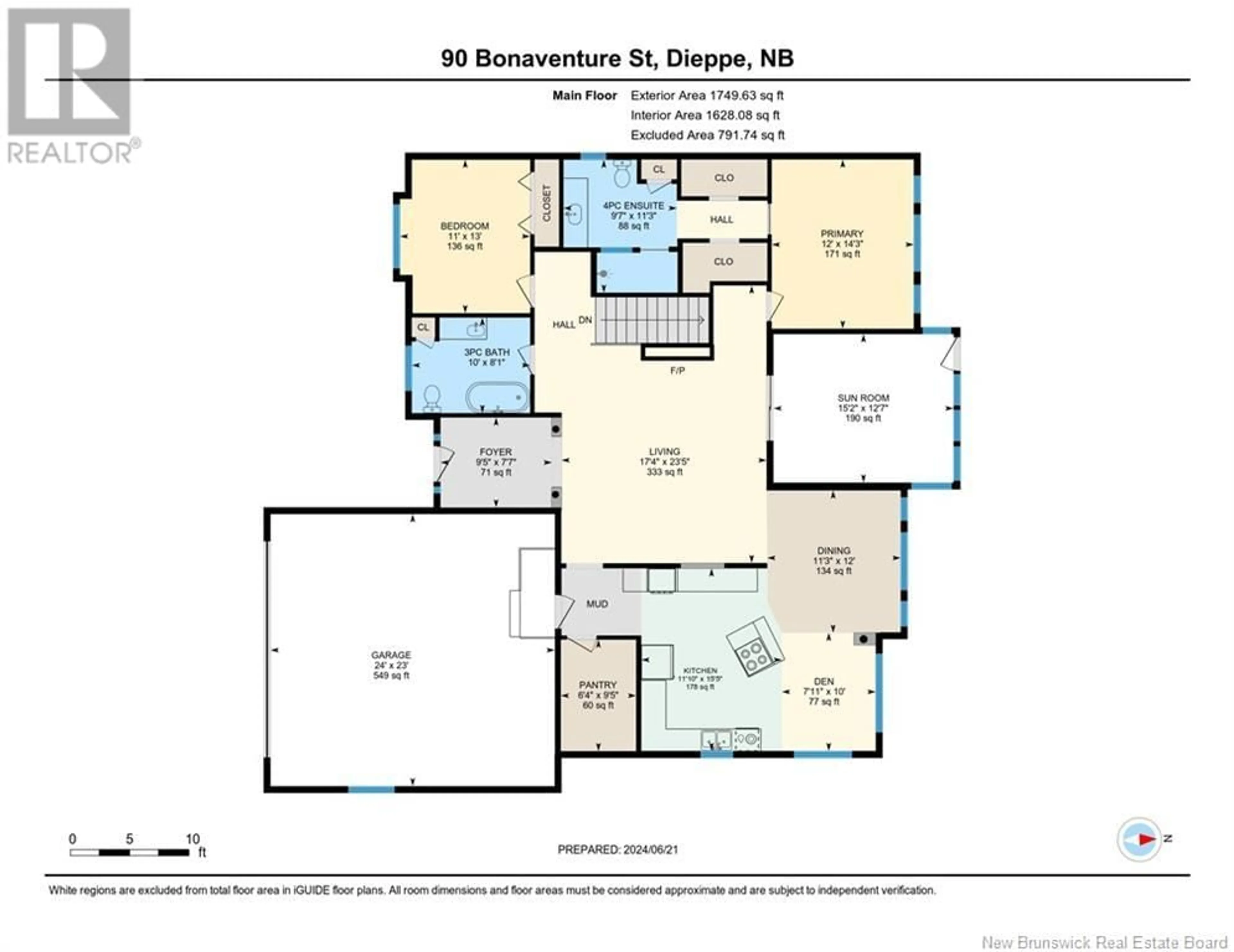 Floor plan for 90 Bonaventure Street, Dieppe New Brunswick E1A4S2