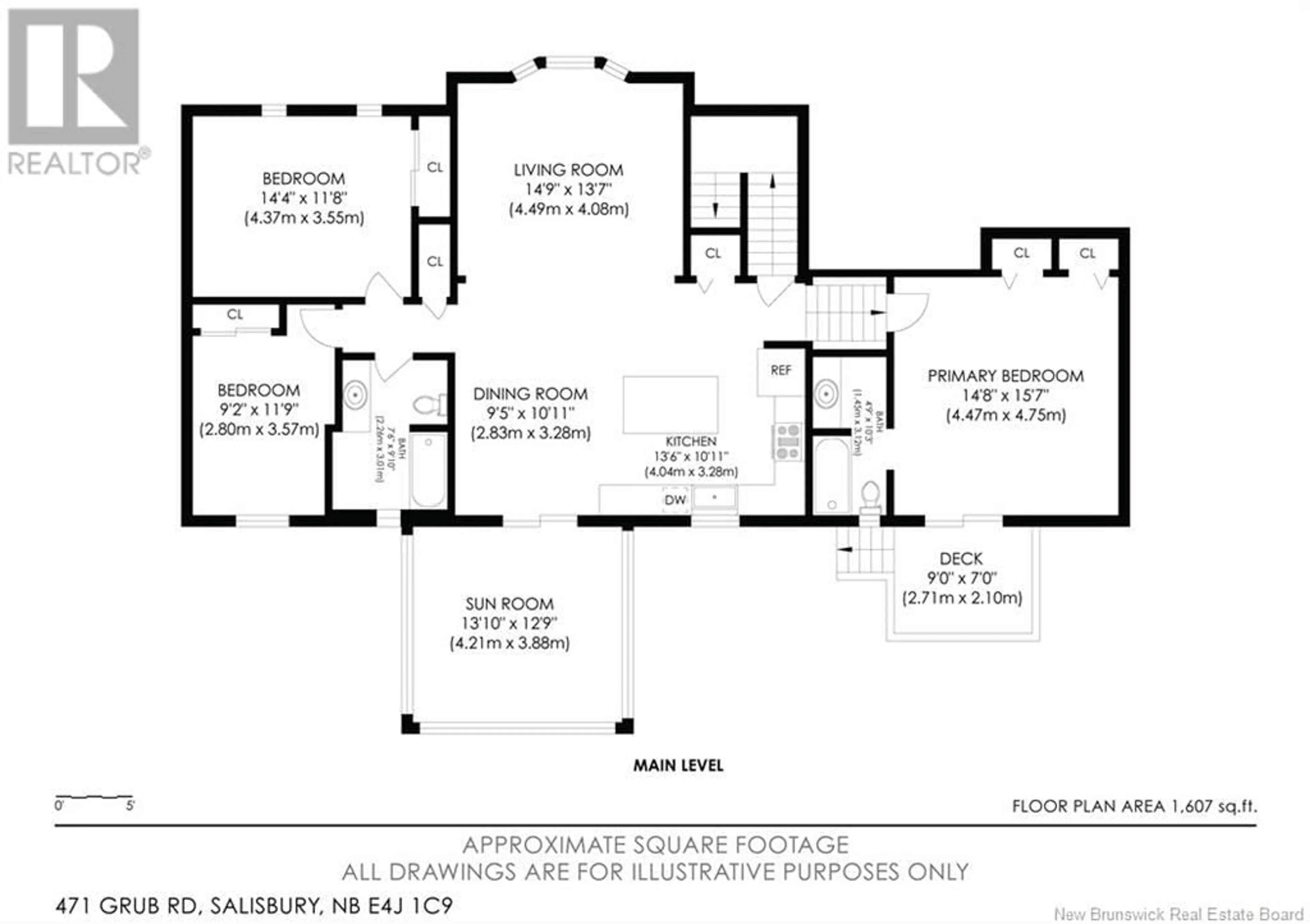 Floor plan for 471 Grub Road, Colpitts Settlement New Brunswick E4J1C9