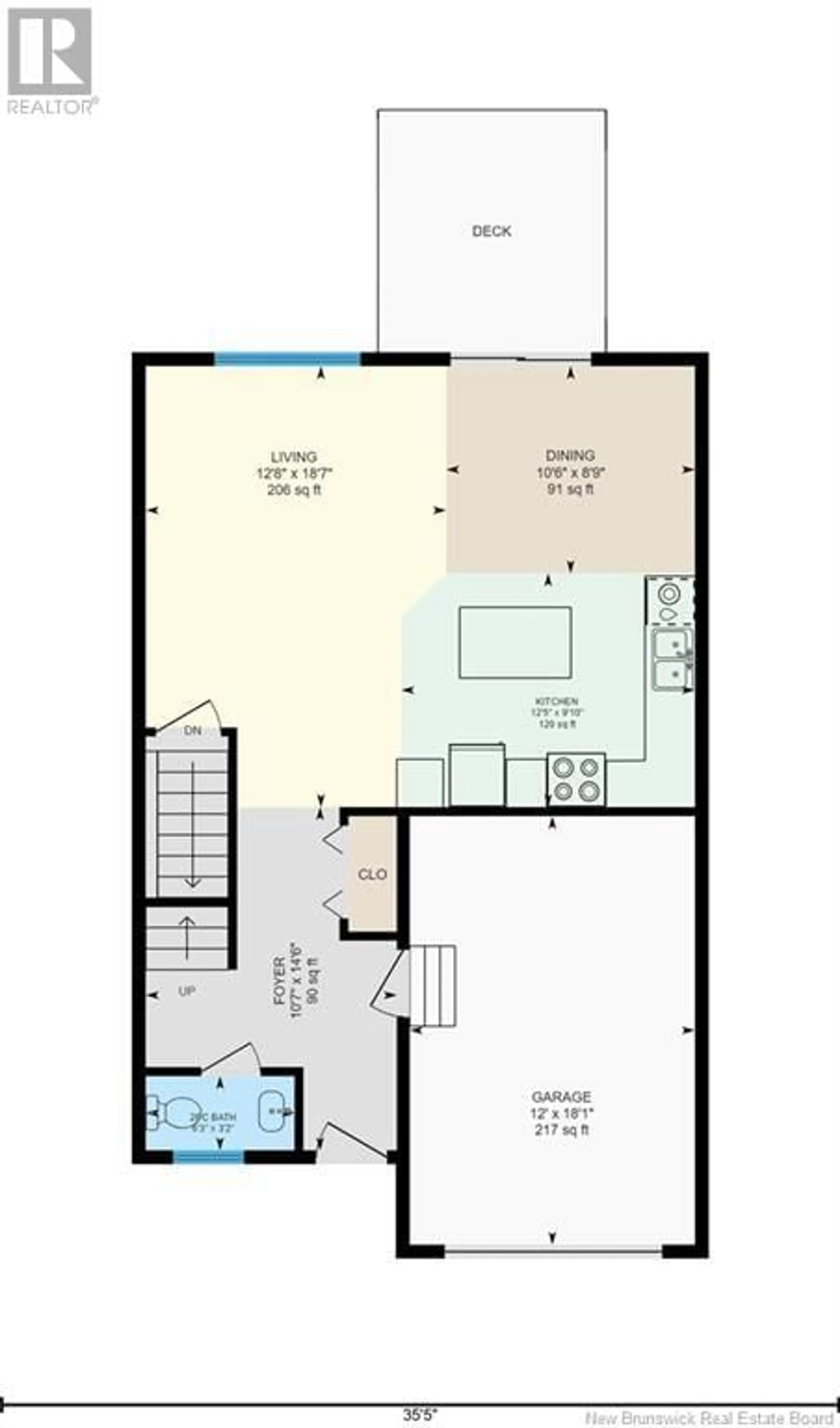 Floor plan for 354 Dolbeau Street, Dieppe New Brunswick E1A9P9