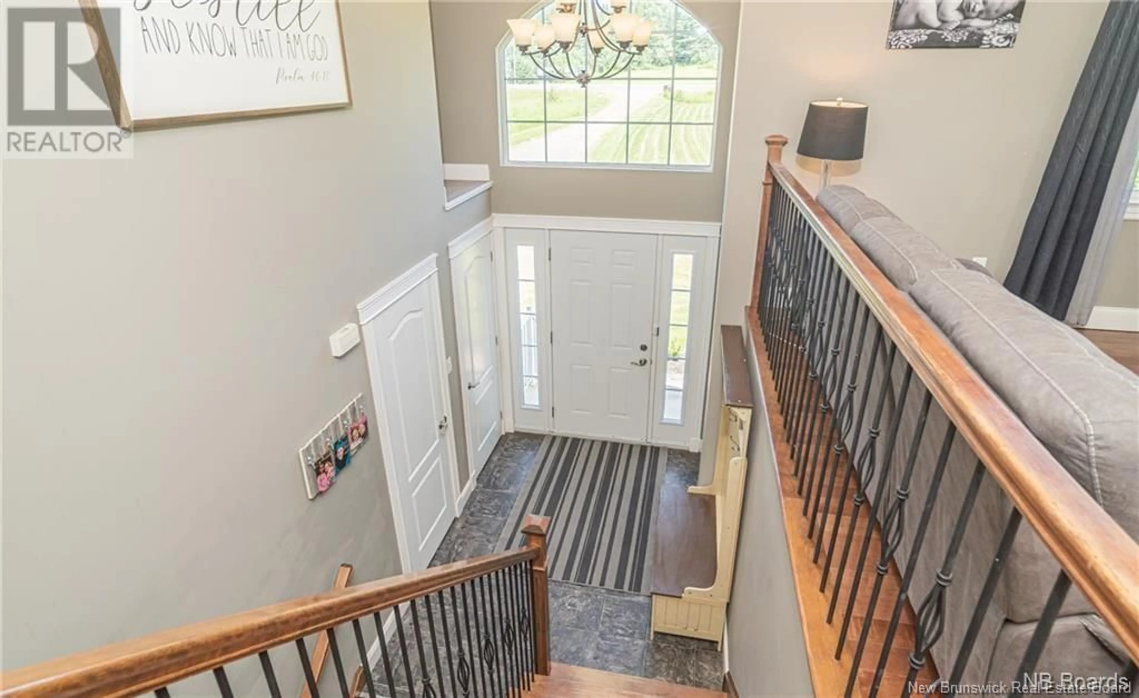 Indoor foyer, wood floors for 9506 Route 8 Highway, Blissfield New Brunswick E9C1J6