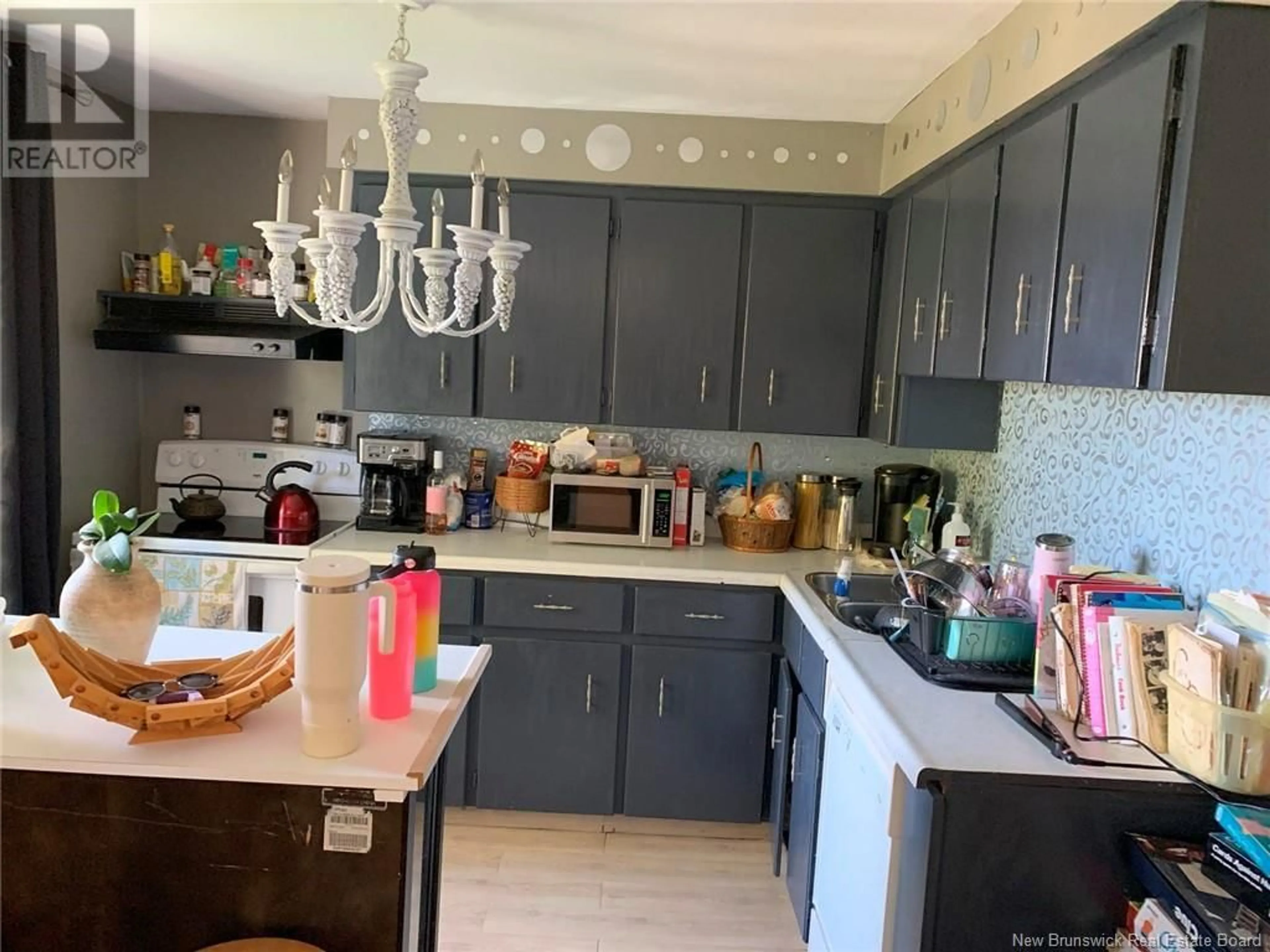 Kitchen, wood floors for 54 Wellington Street, Plaster Rock New Brunswick E7G4A7