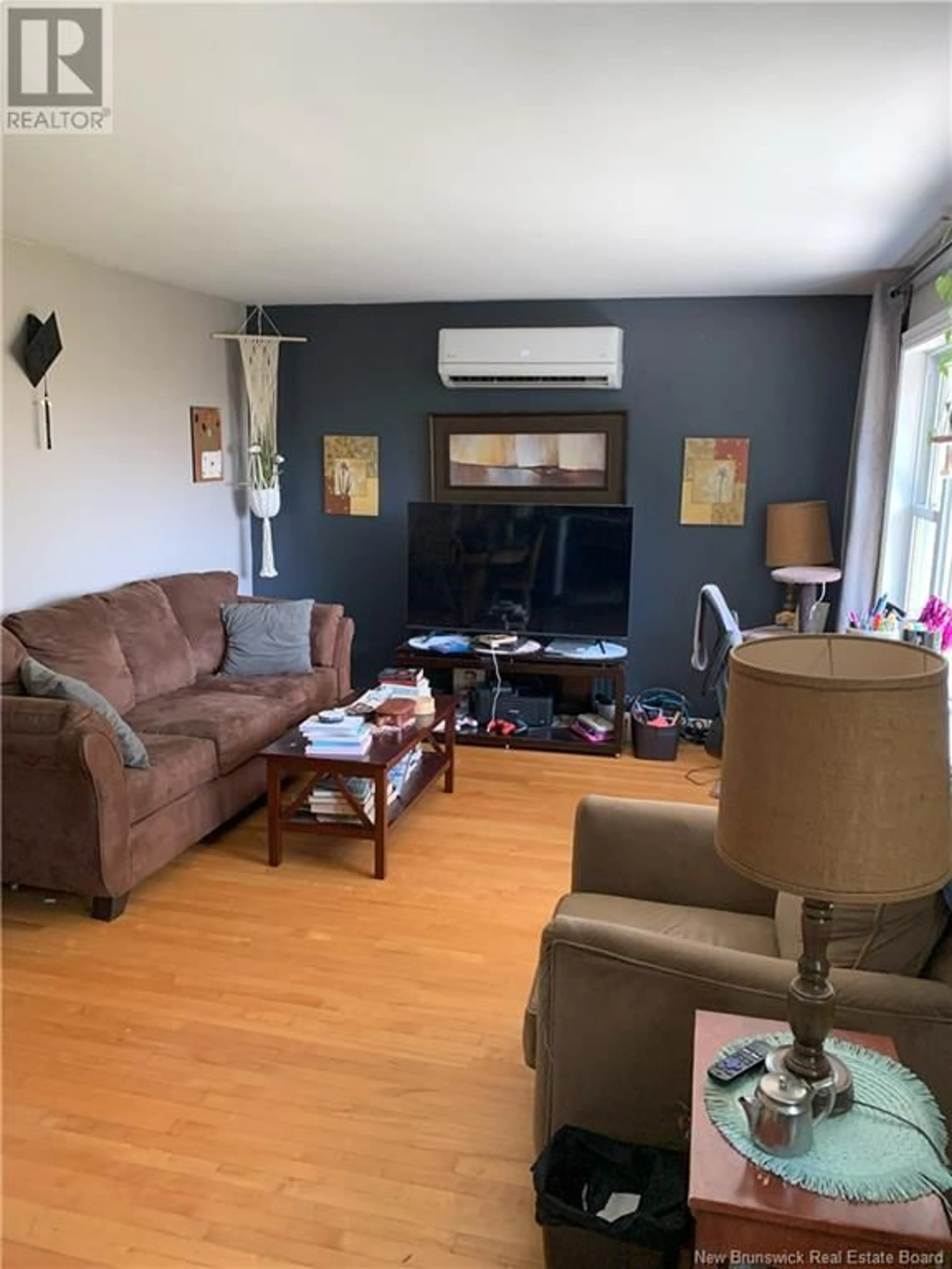 Living room, wood floors for 54 Wellington Street, Plaster Rock New Brunswick E7G4A7