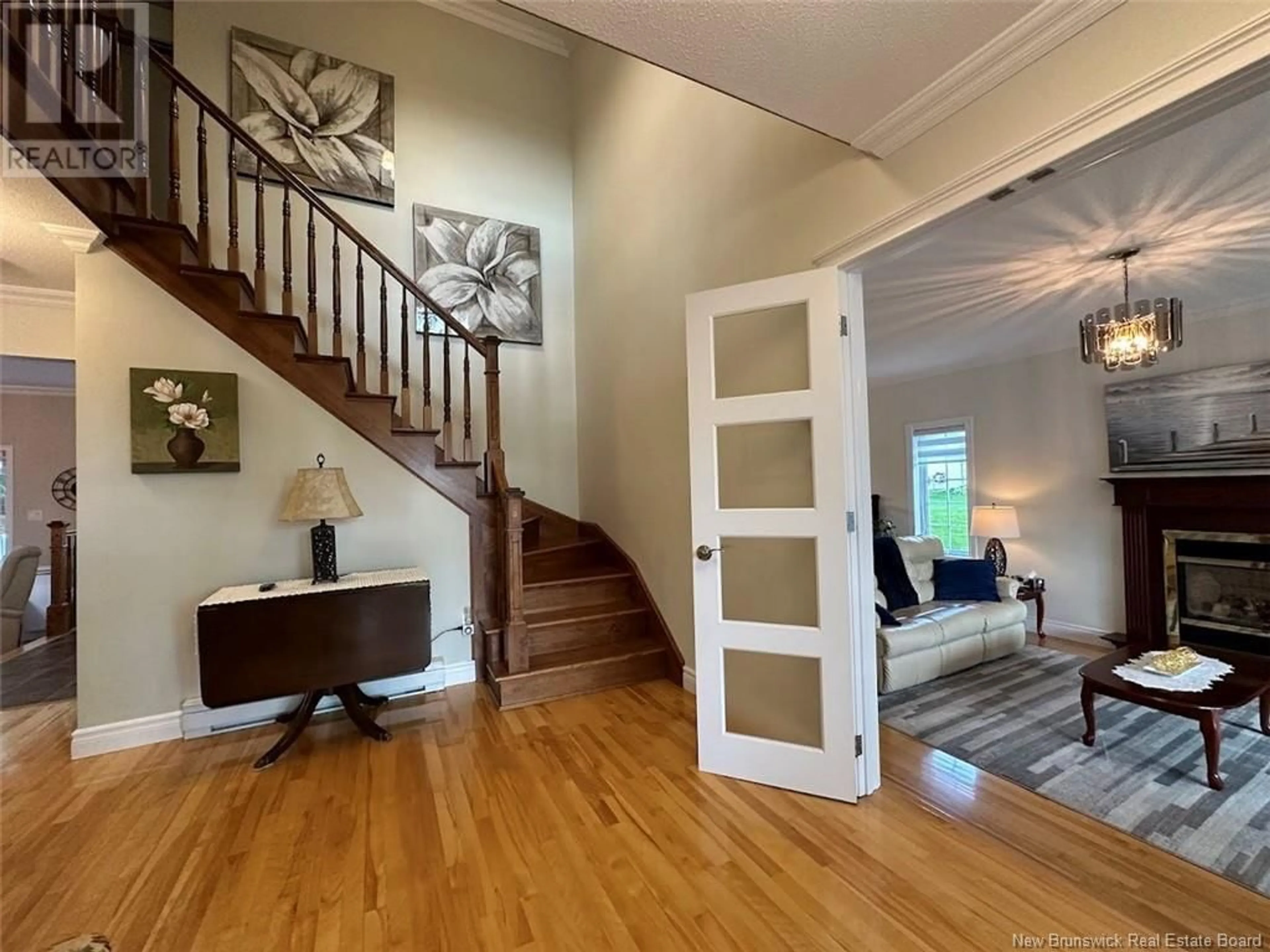 Indoor foyer, wood floors for 21 Principale Street, Rivière-Verte New Brunswick E7C2T3