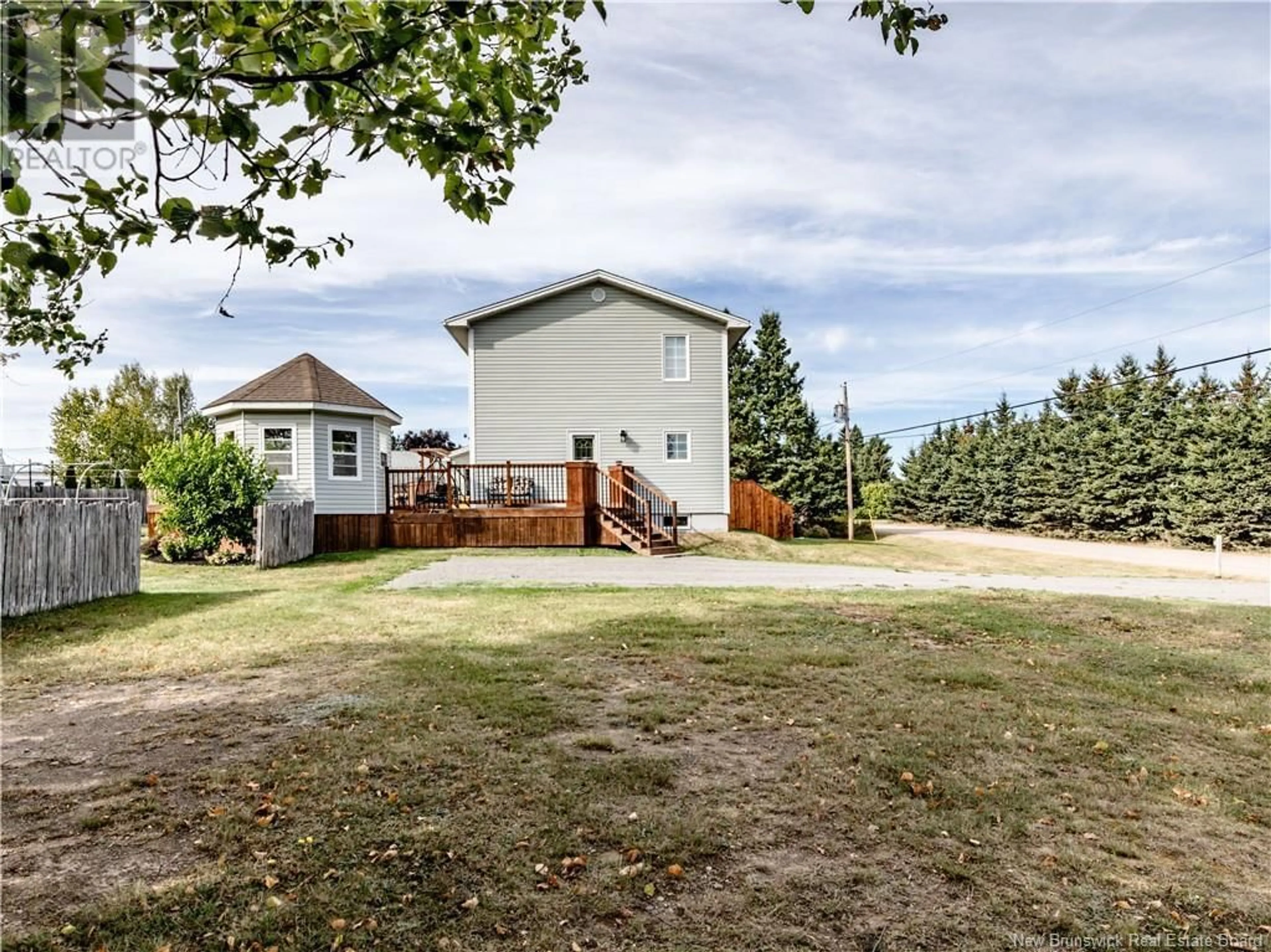 Frontside or backside of a home, the fenced backyard for 5 Alswood, Shediac River New Brunswick E4R6A7