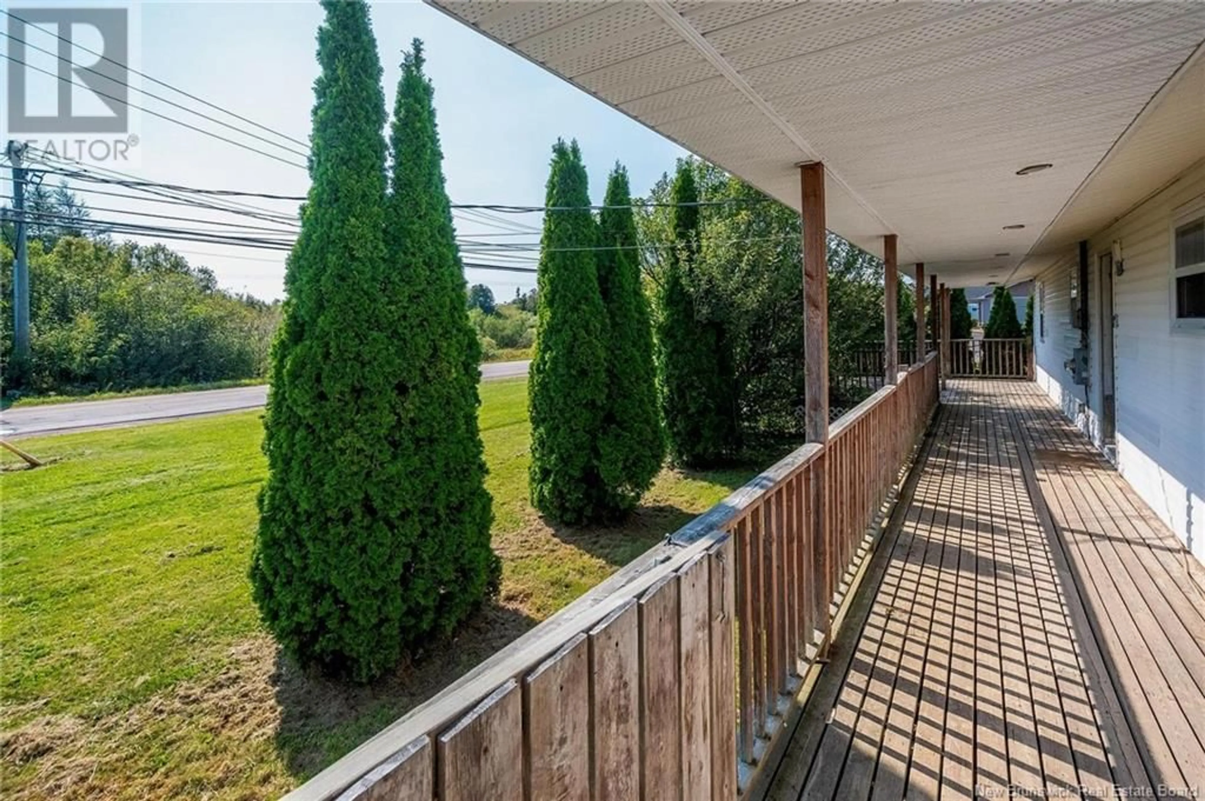 Patio, the fenced backyard for 63 King St, Sackville New Brunswick E4L3G4