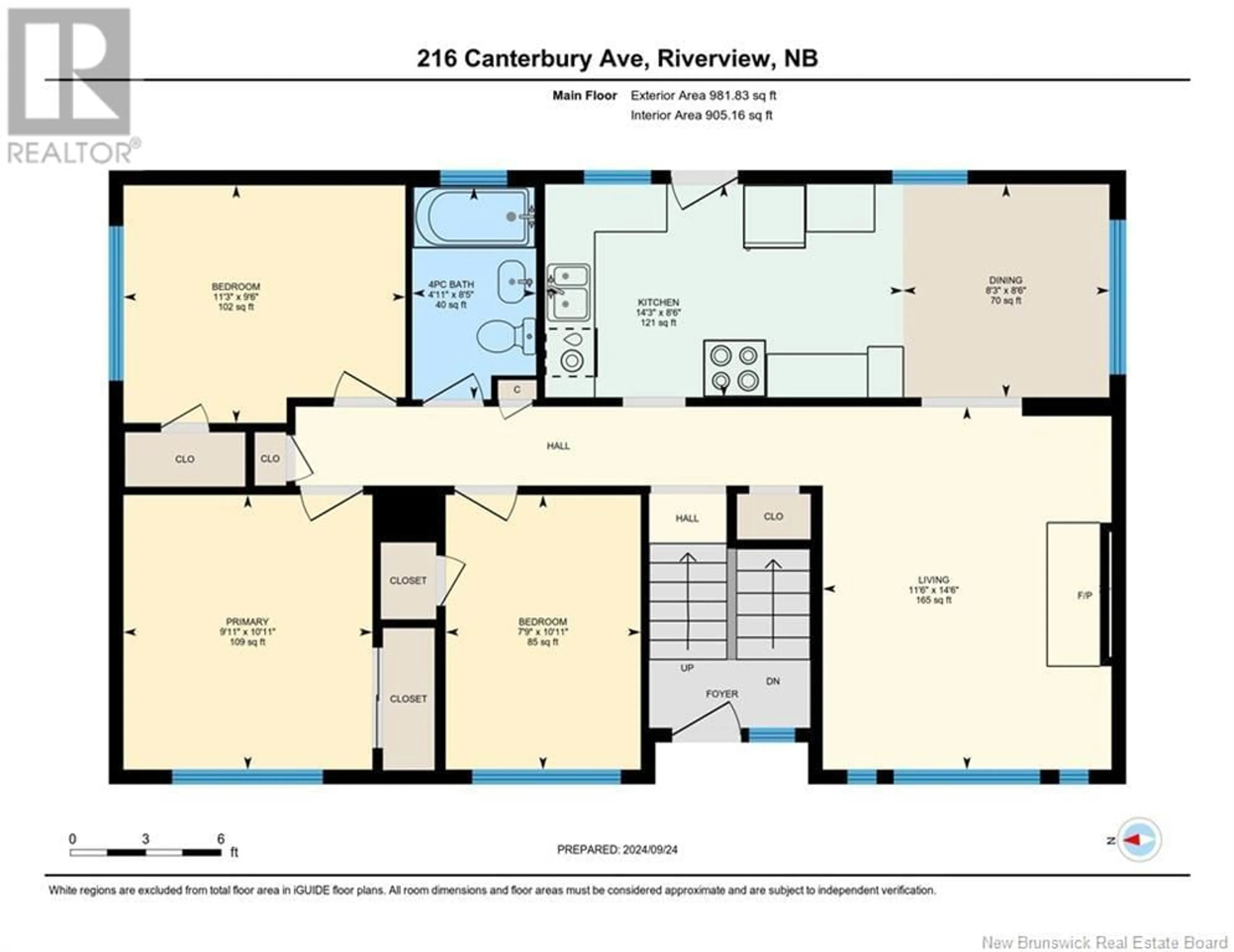 Floor plan for 216 Canterbury Avenue, Riverview New Brunswick E1B2R5