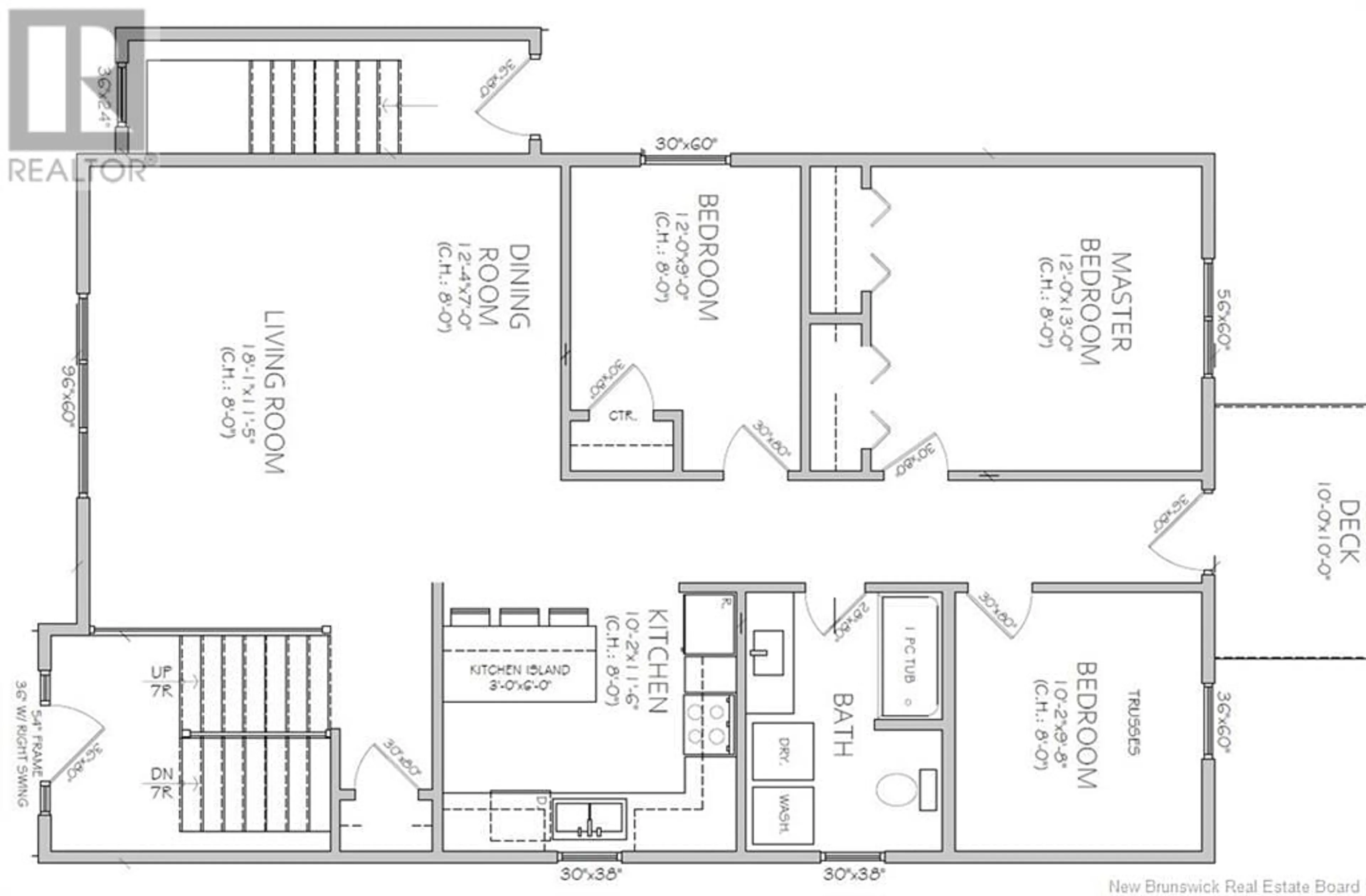 Floor plan for 107 MacIntosh Boulevard, Moncton New Brunswick E1K0A1