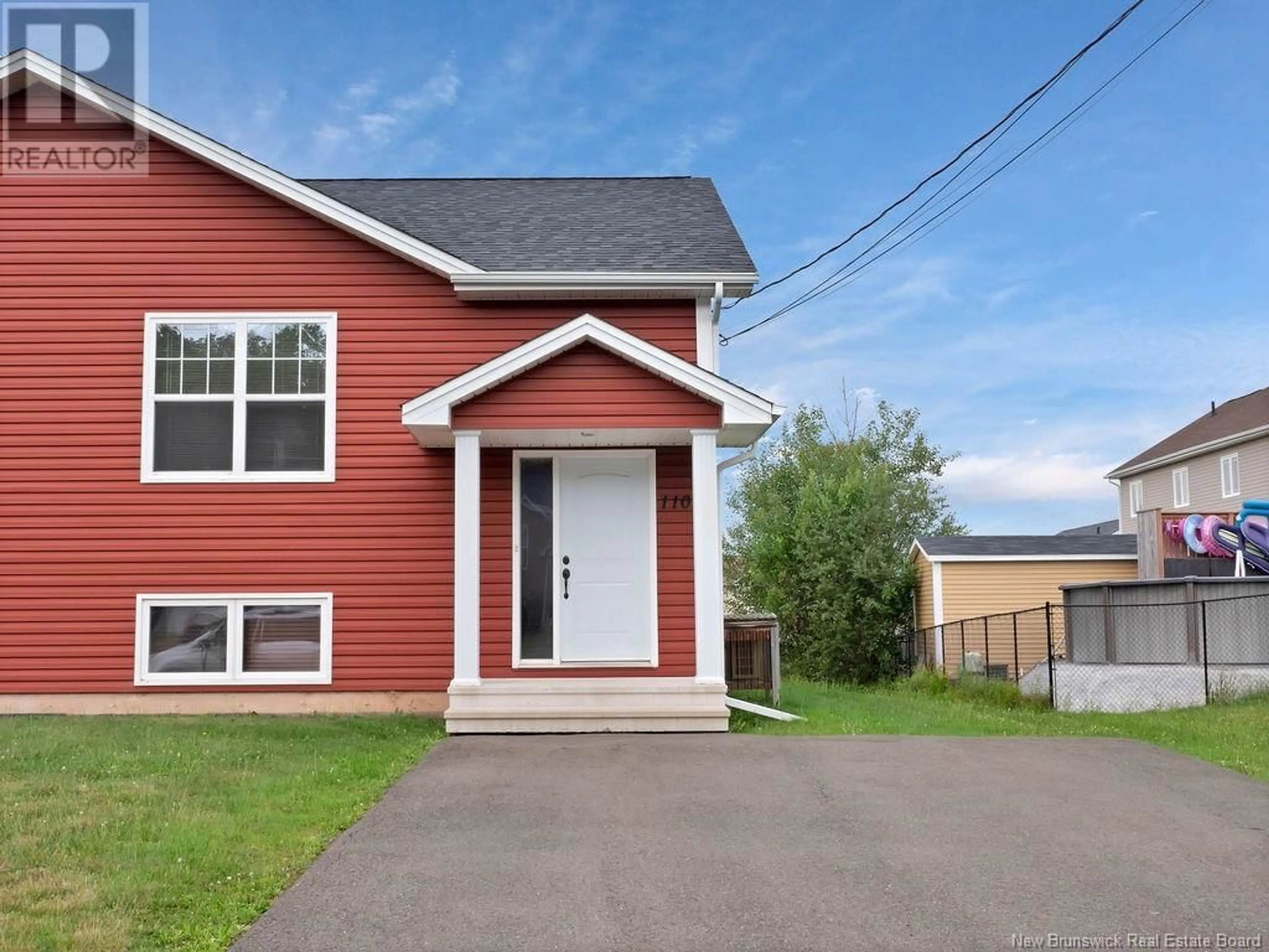 Frontside or backside of a home, the street view for 110 Senese Street, Moncton New Brunswick E1E0C1