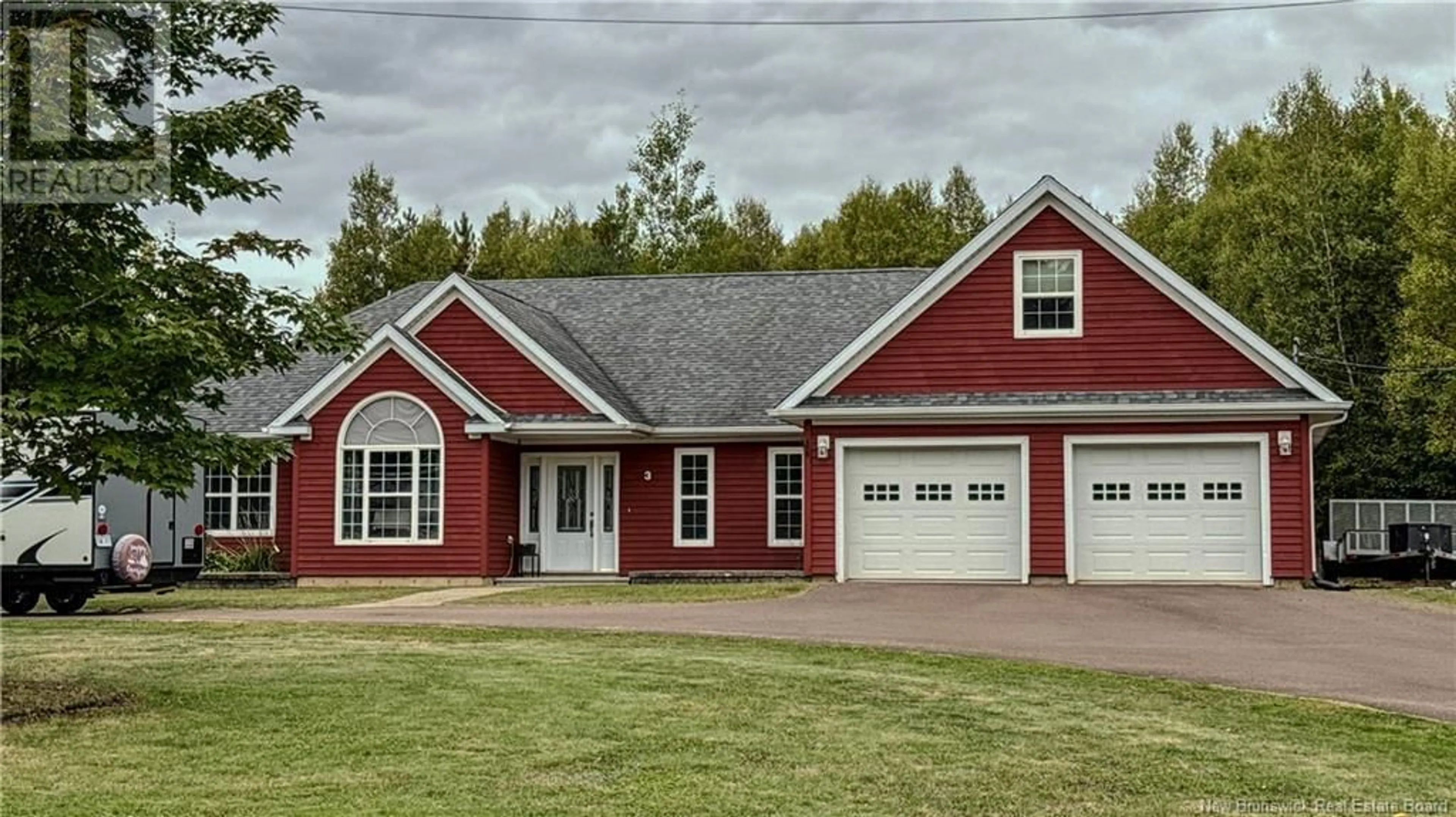 Home with vinyl exterior material for 3 Laurelwood Drive, Lower Coverdale New Brunswick E1K1K9