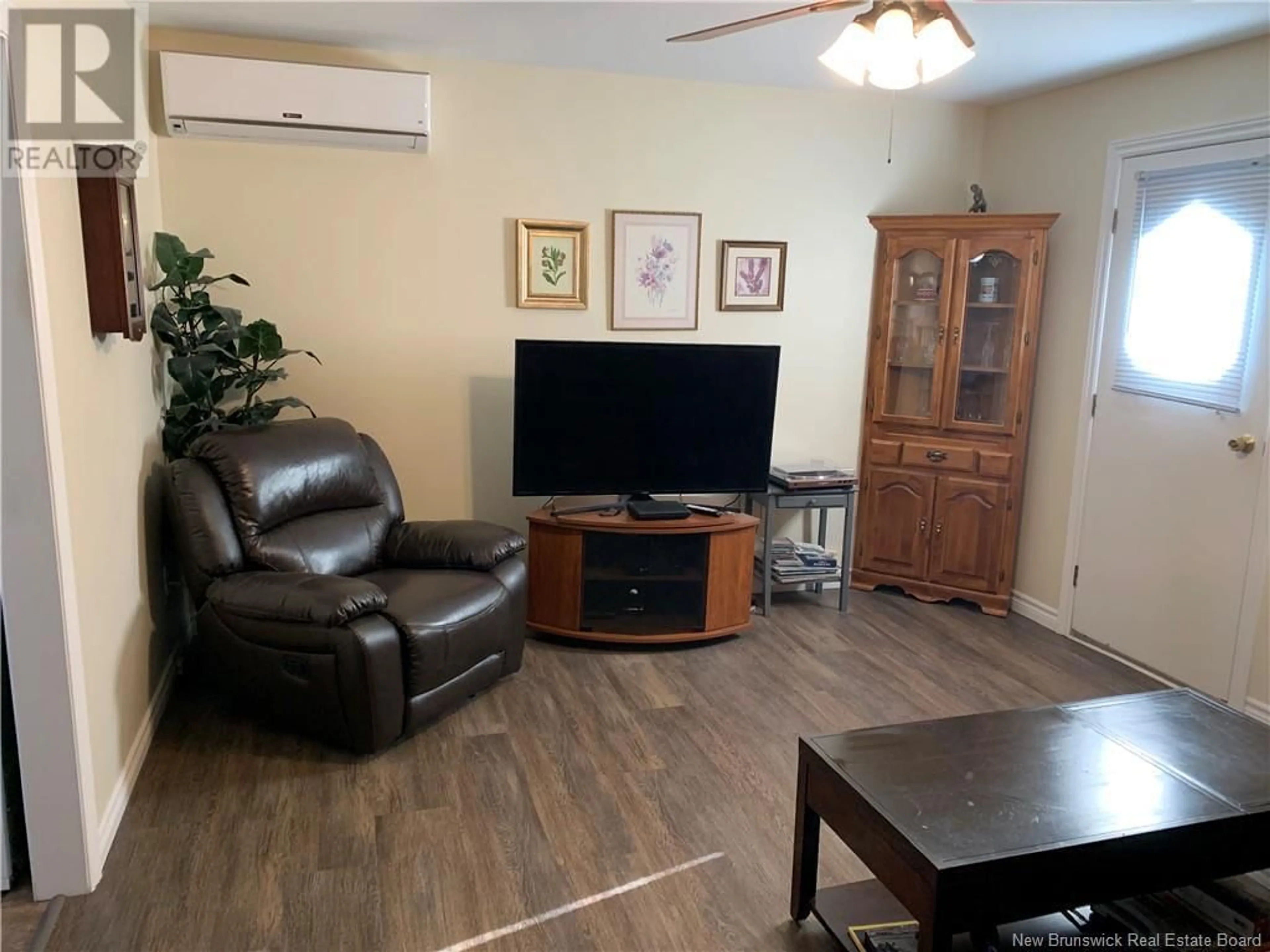 Living room, wood floors for 53 RTE 11 HWY 11, Lower Newcastle New Brunswick E1V7E7